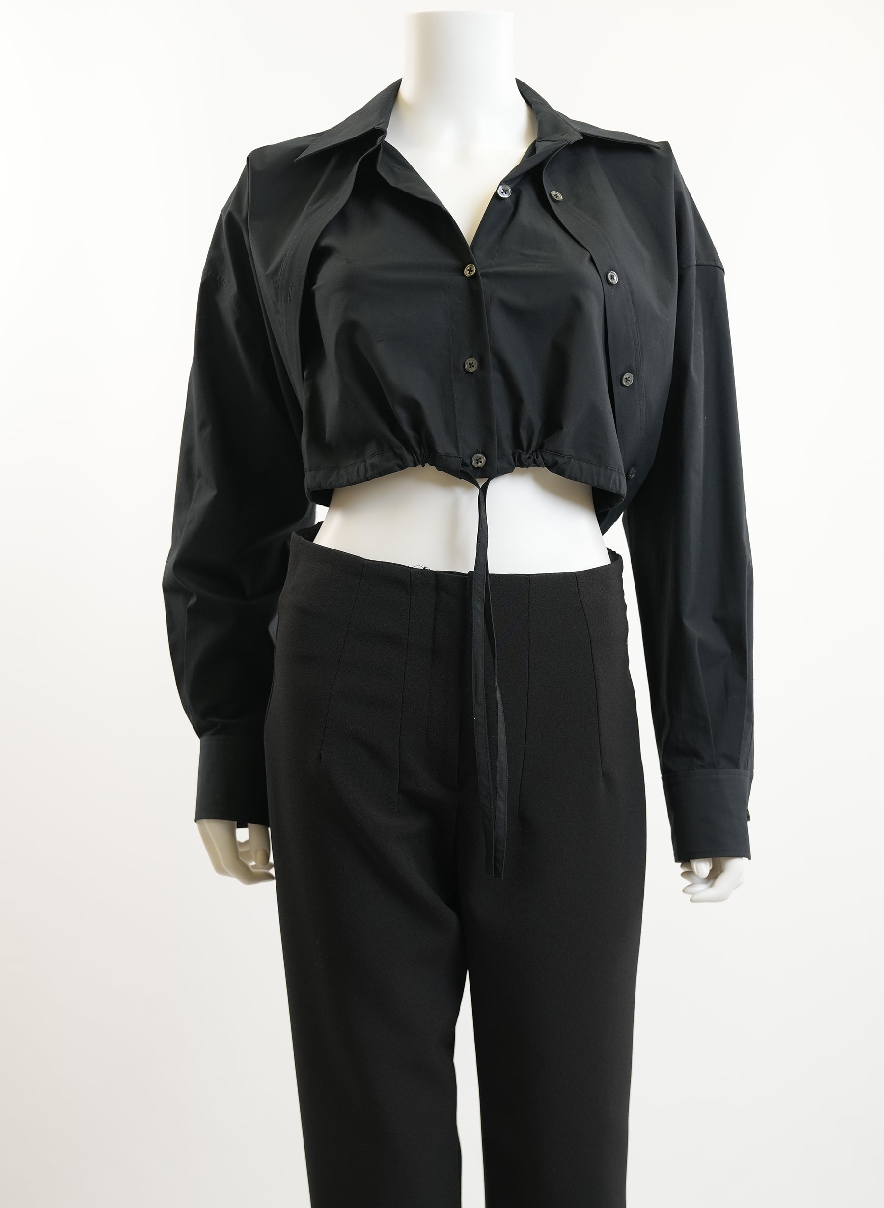 Chemise noire à boutons Alexander Wang