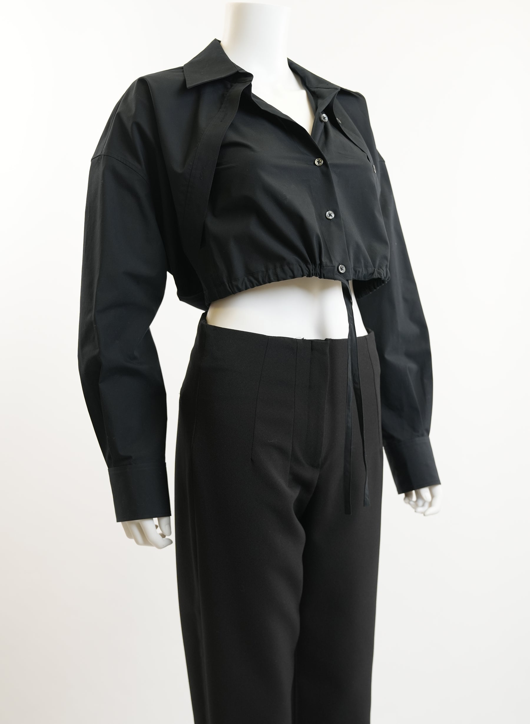 Chemise noire à boutons Alexander Wang