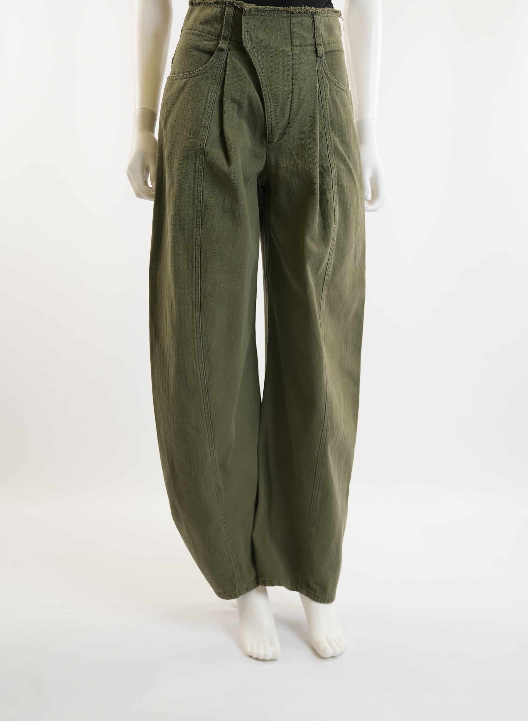 Pantalon large en coton Chloé