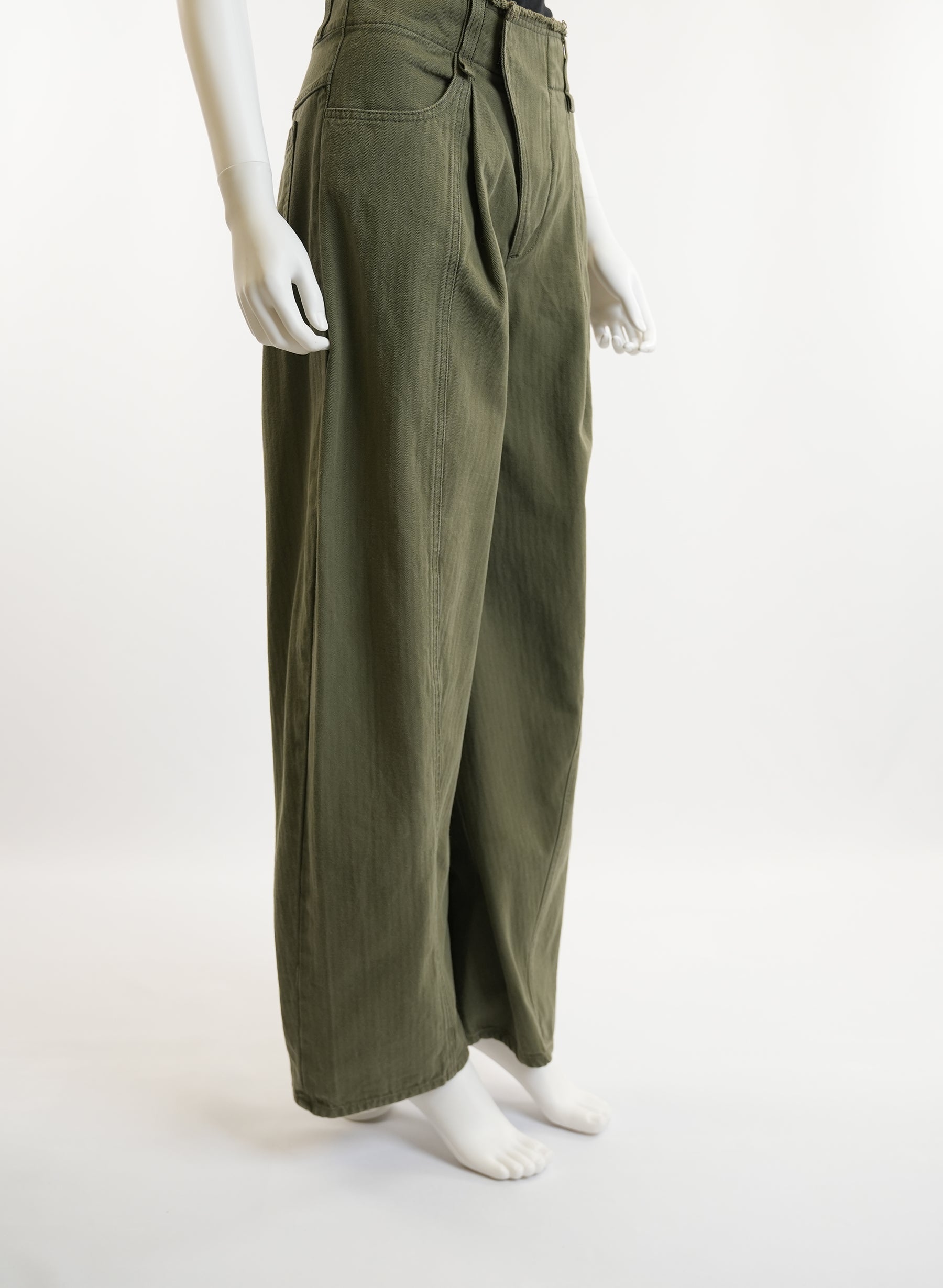 Pantalon large en coton Chloé