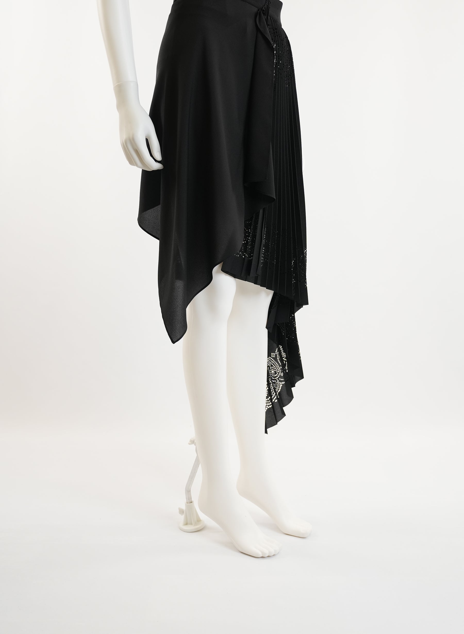 Jupe plissée noire Givenchy