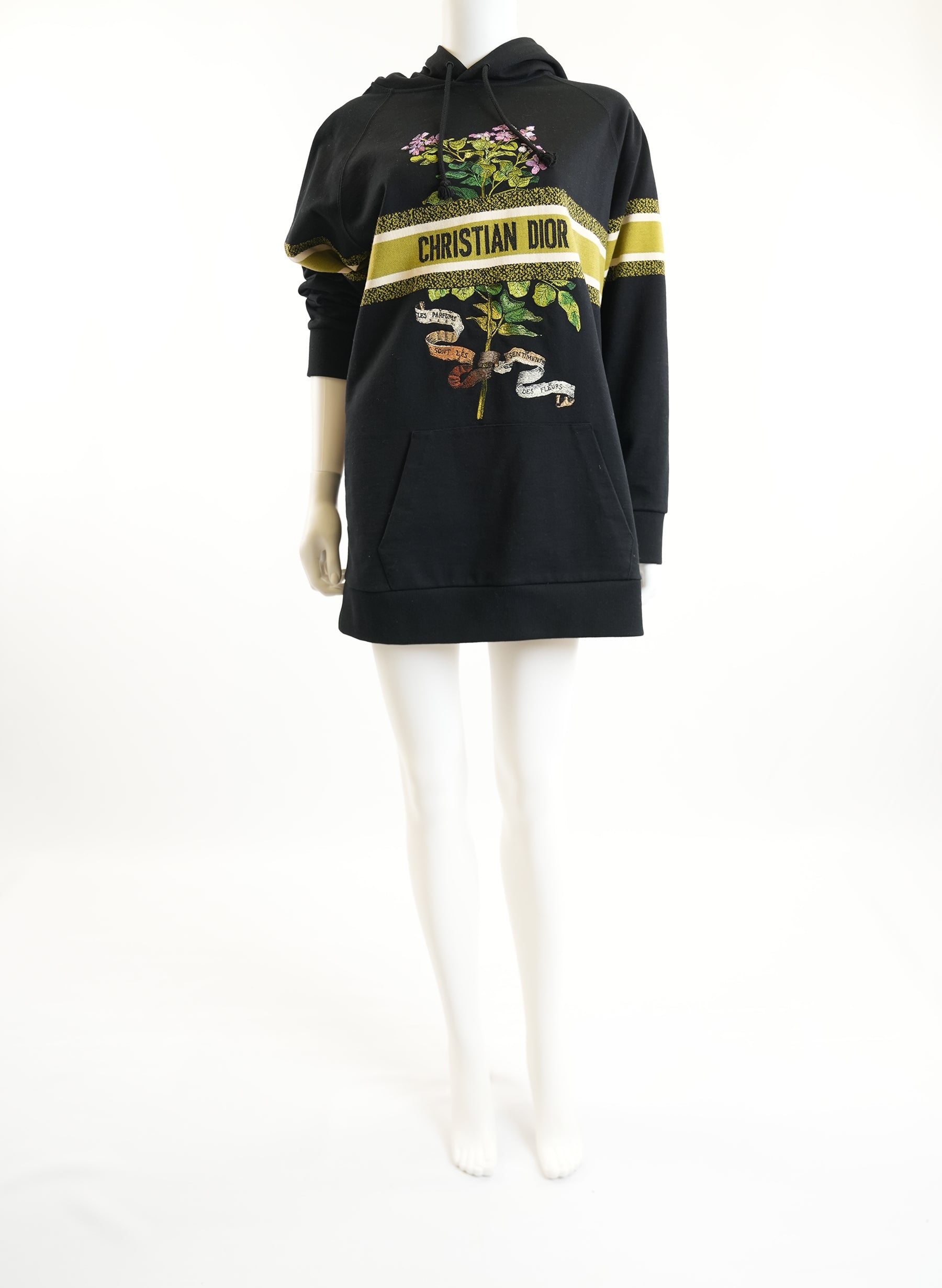 Sweat à capuche oversize brodé Christian Dior