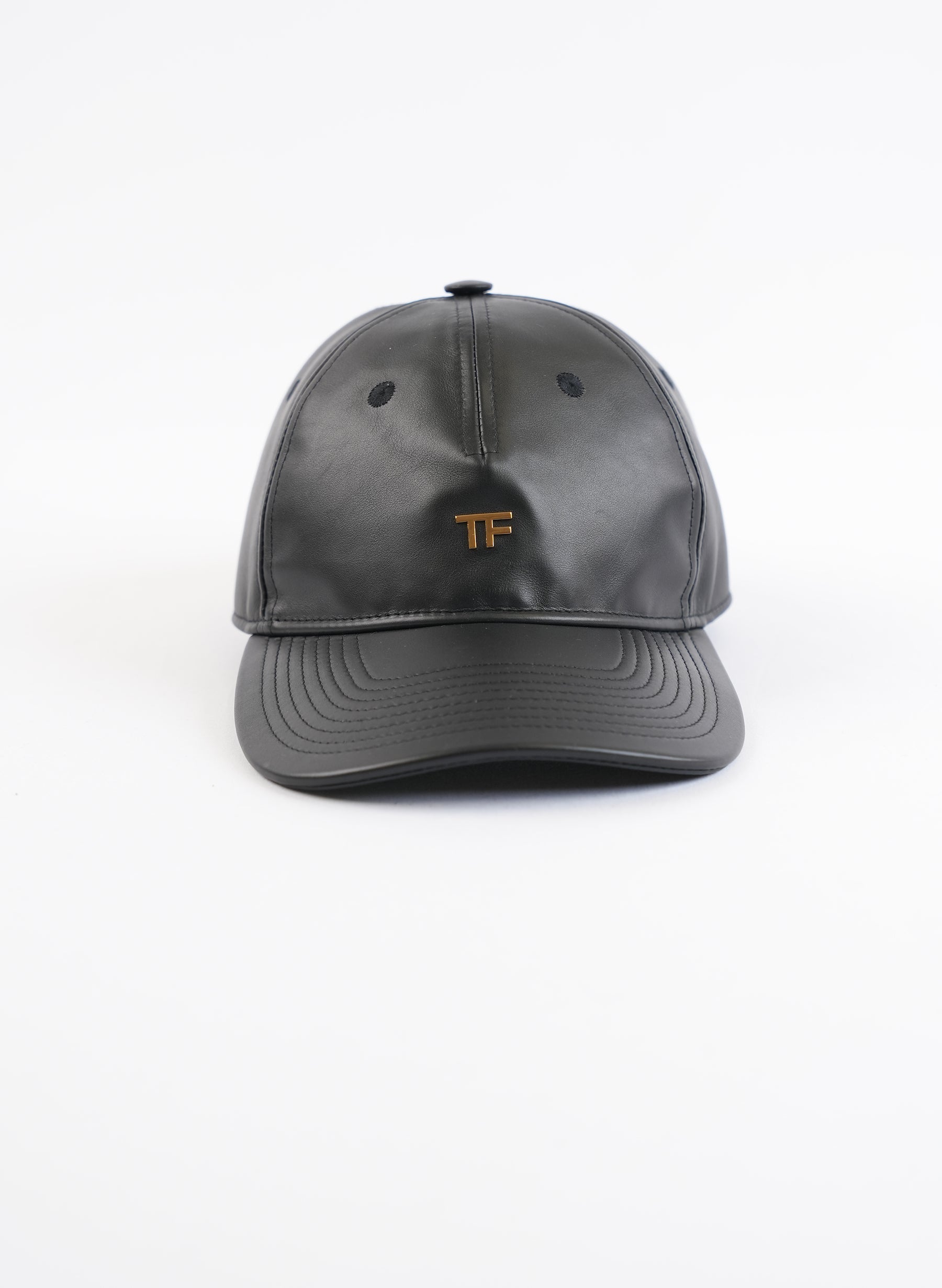 Casquette de baseball Tom Ford TF en cuir de veau