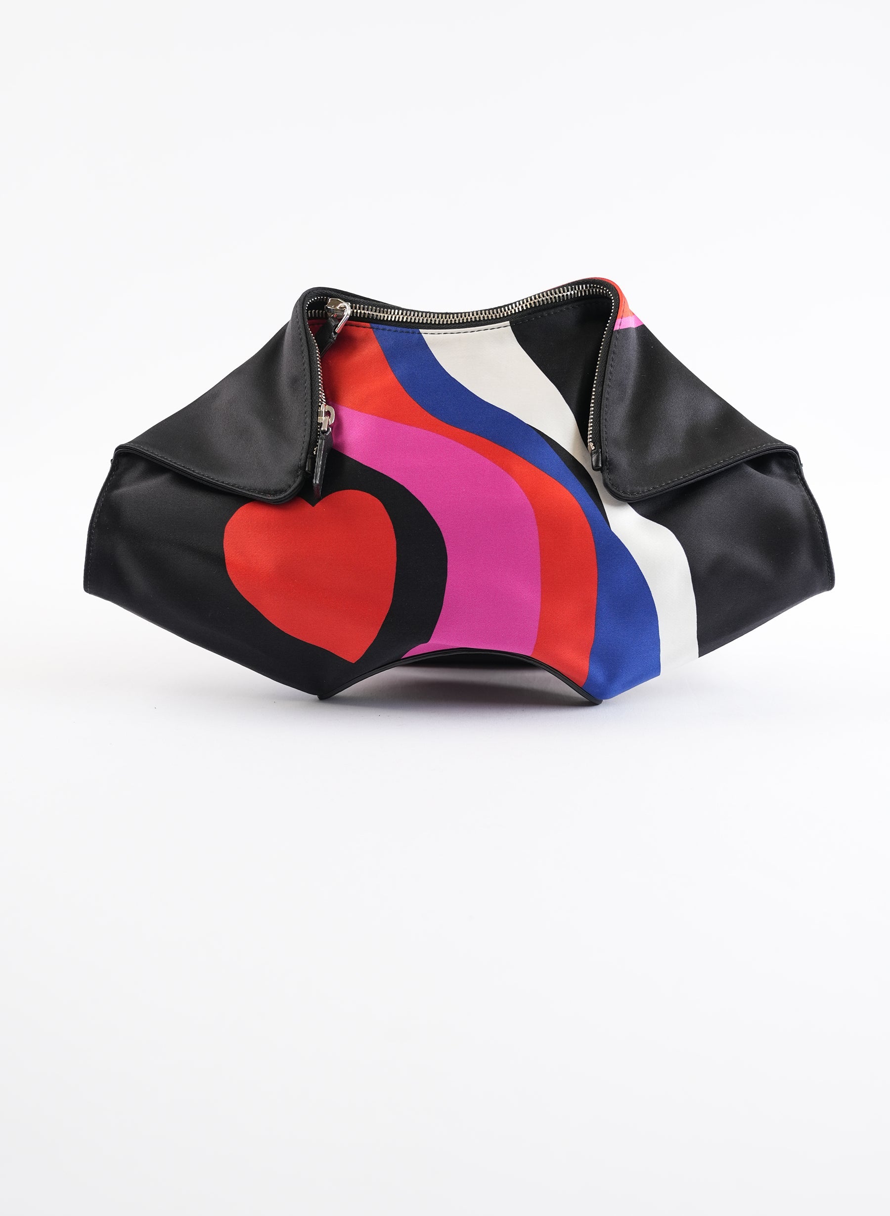 Pochette Alexander McQueen en satin Manta