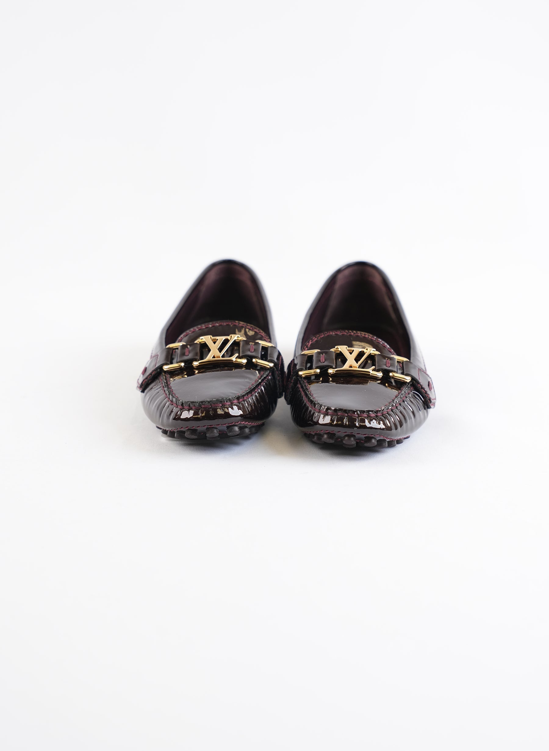 Mocassins en cuir verni Louis Vuitton Armante