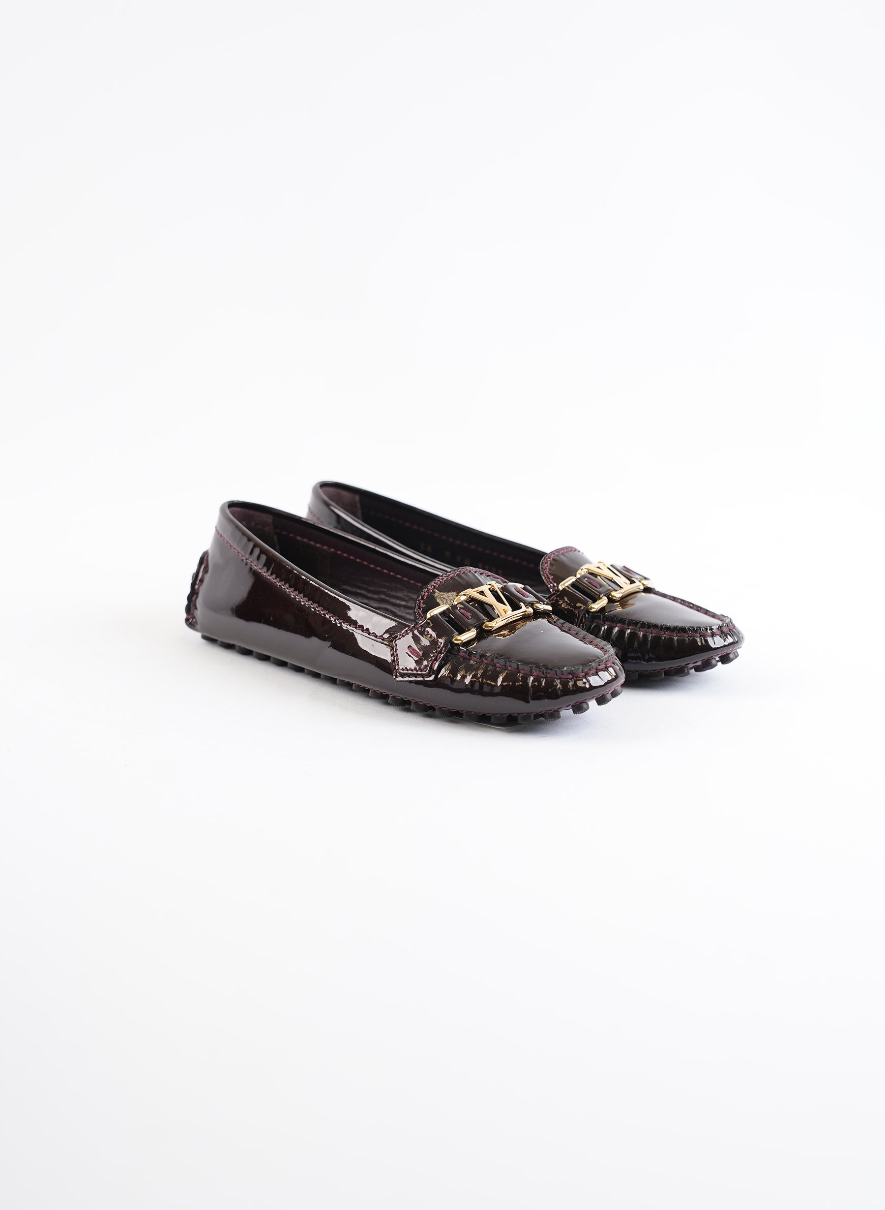 Mocassins en cuir verni Louis Vuitton Armante