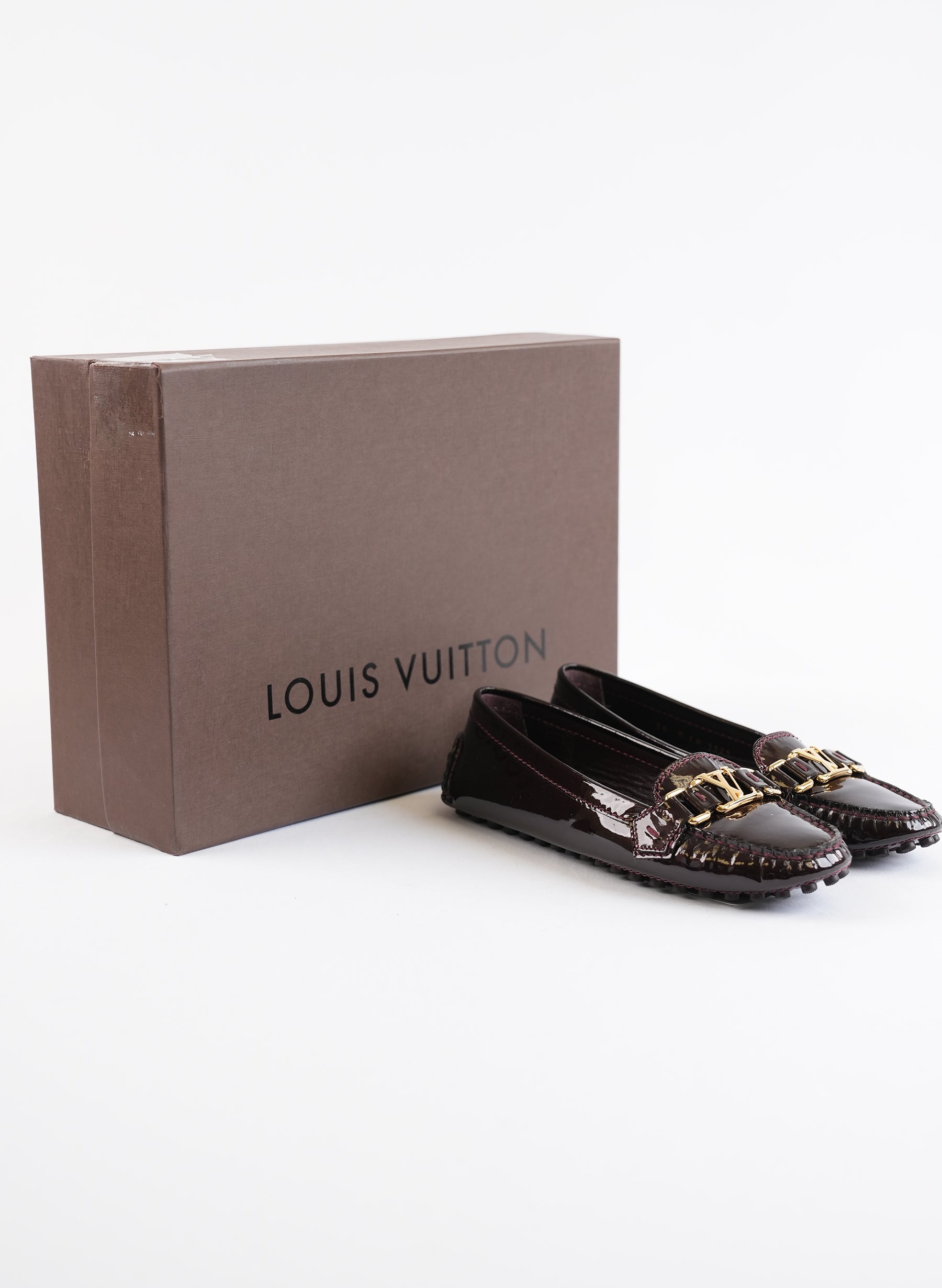 Mocassins en cuir verni Louis Vuitton Armante