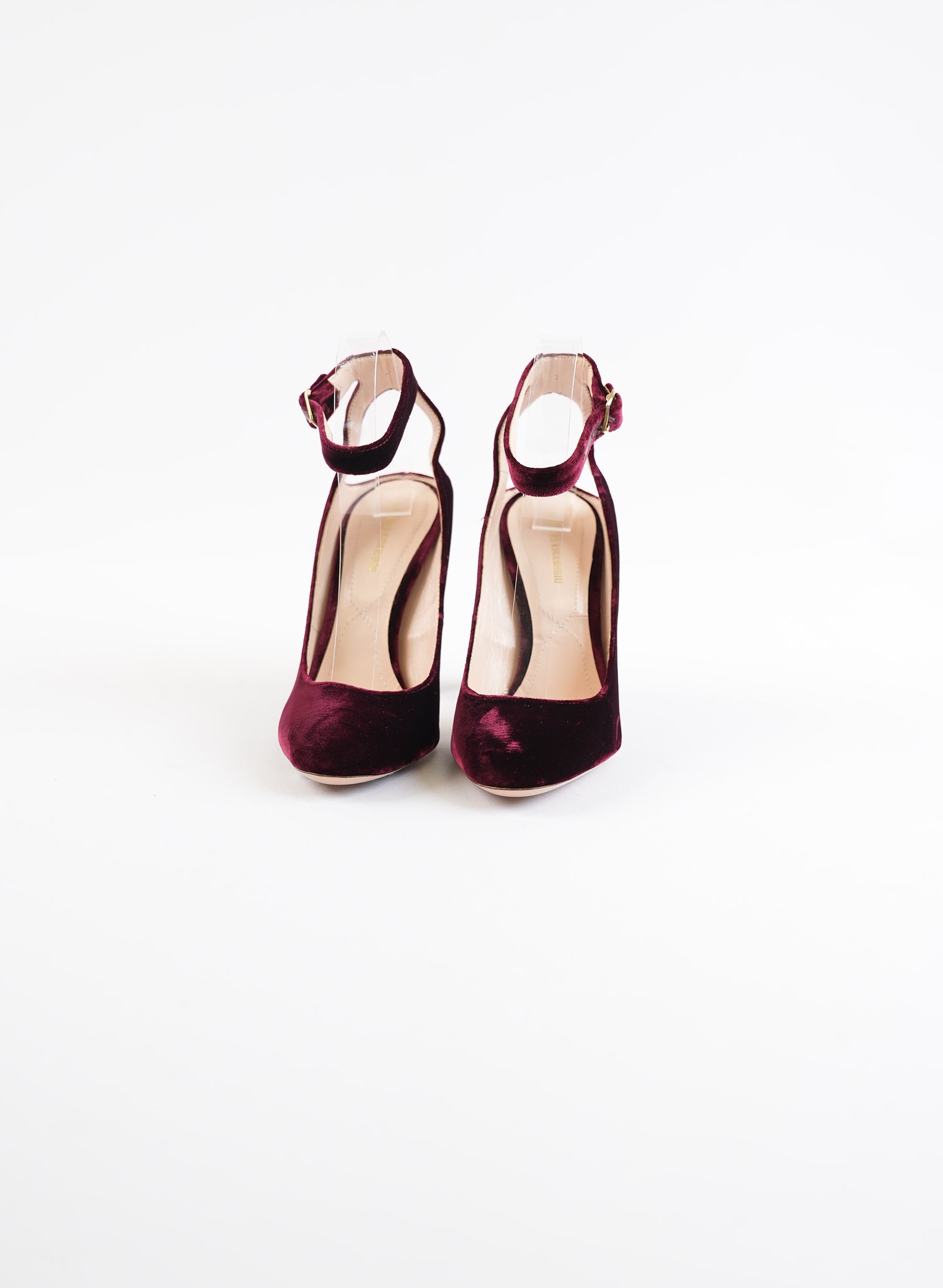 Escarpins Nicholas Kirkwood Lola Pearl en velours bordeaux