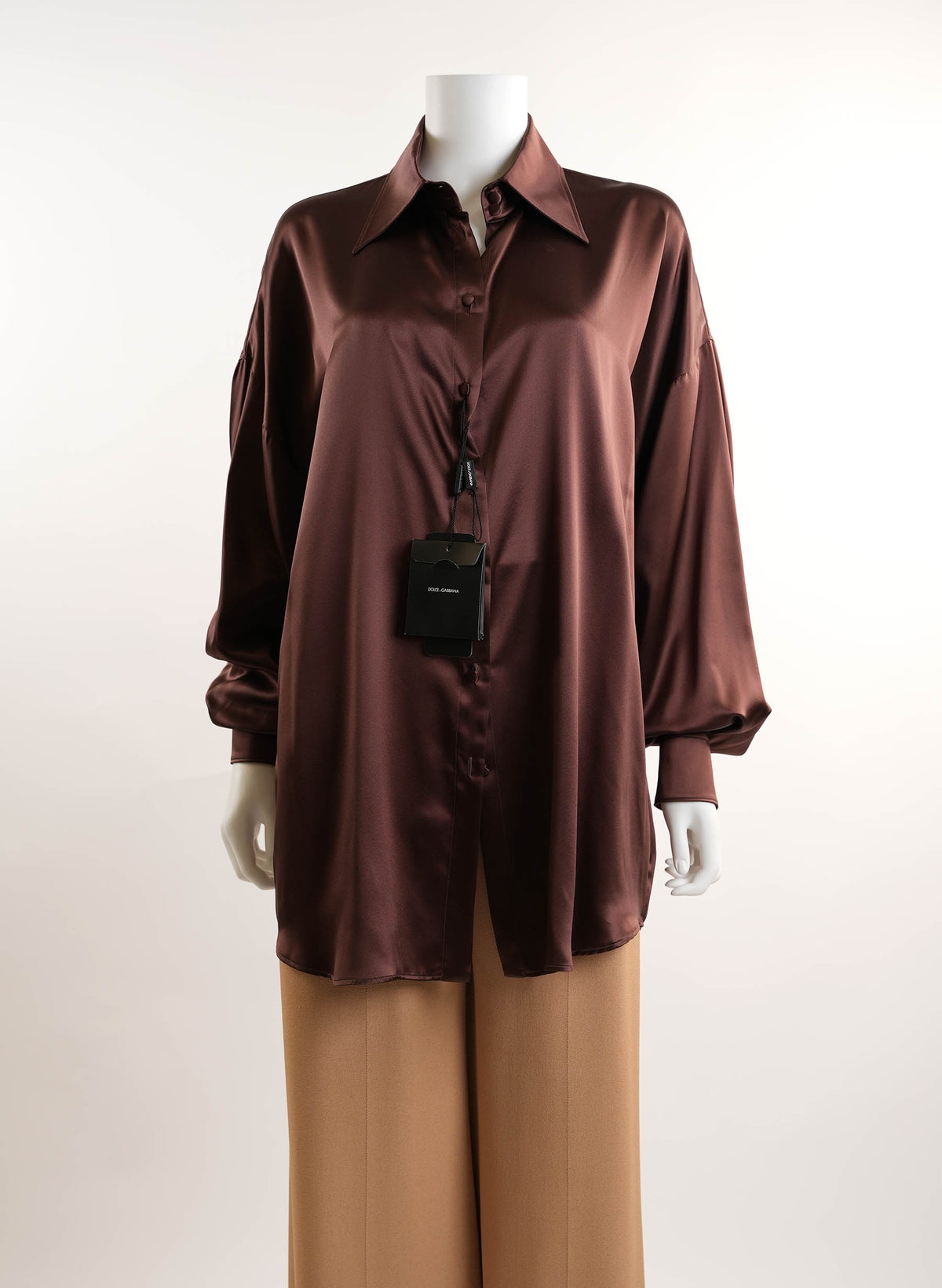 Chemise oversize en soie Dolce & Gabbana