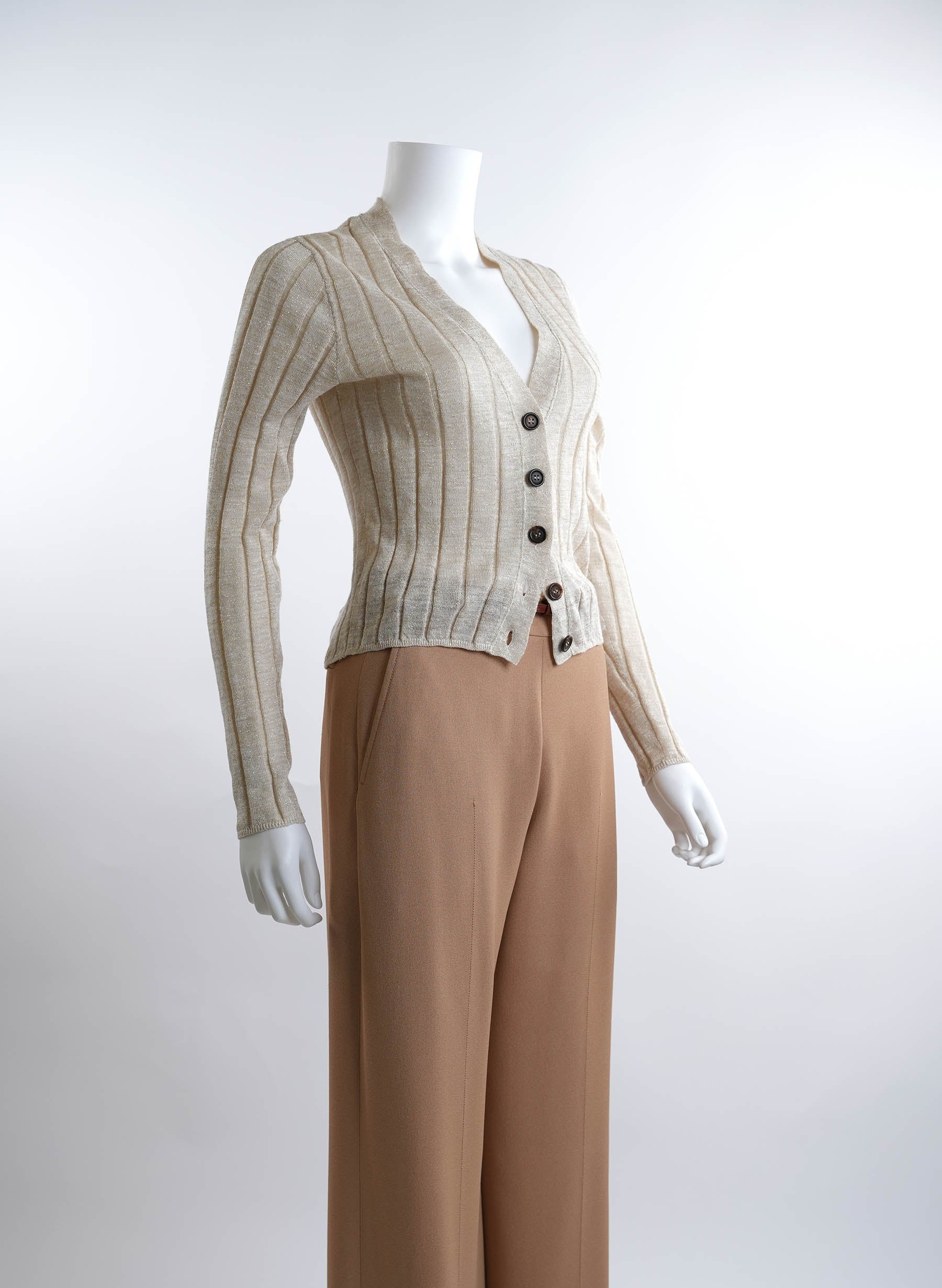 Gilet boutonné à col en V Brunello Cucinelli