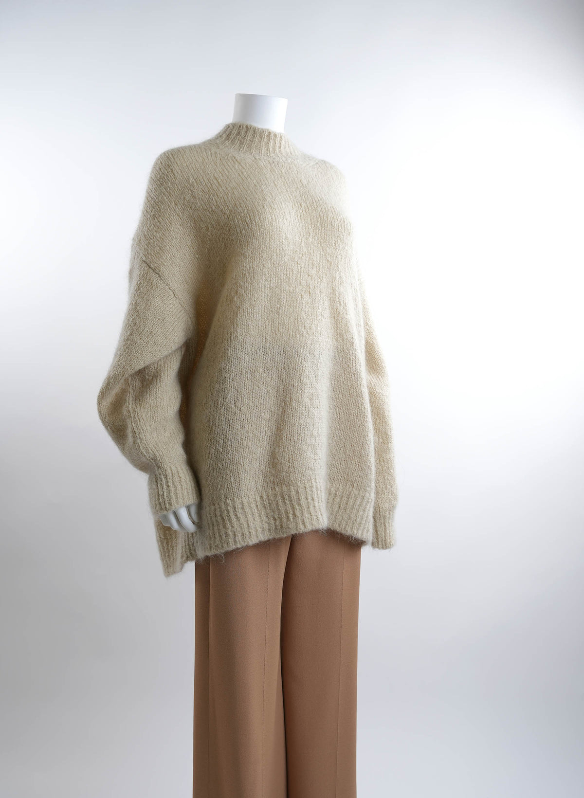 Pull à col montant en mohair Isabel Marant