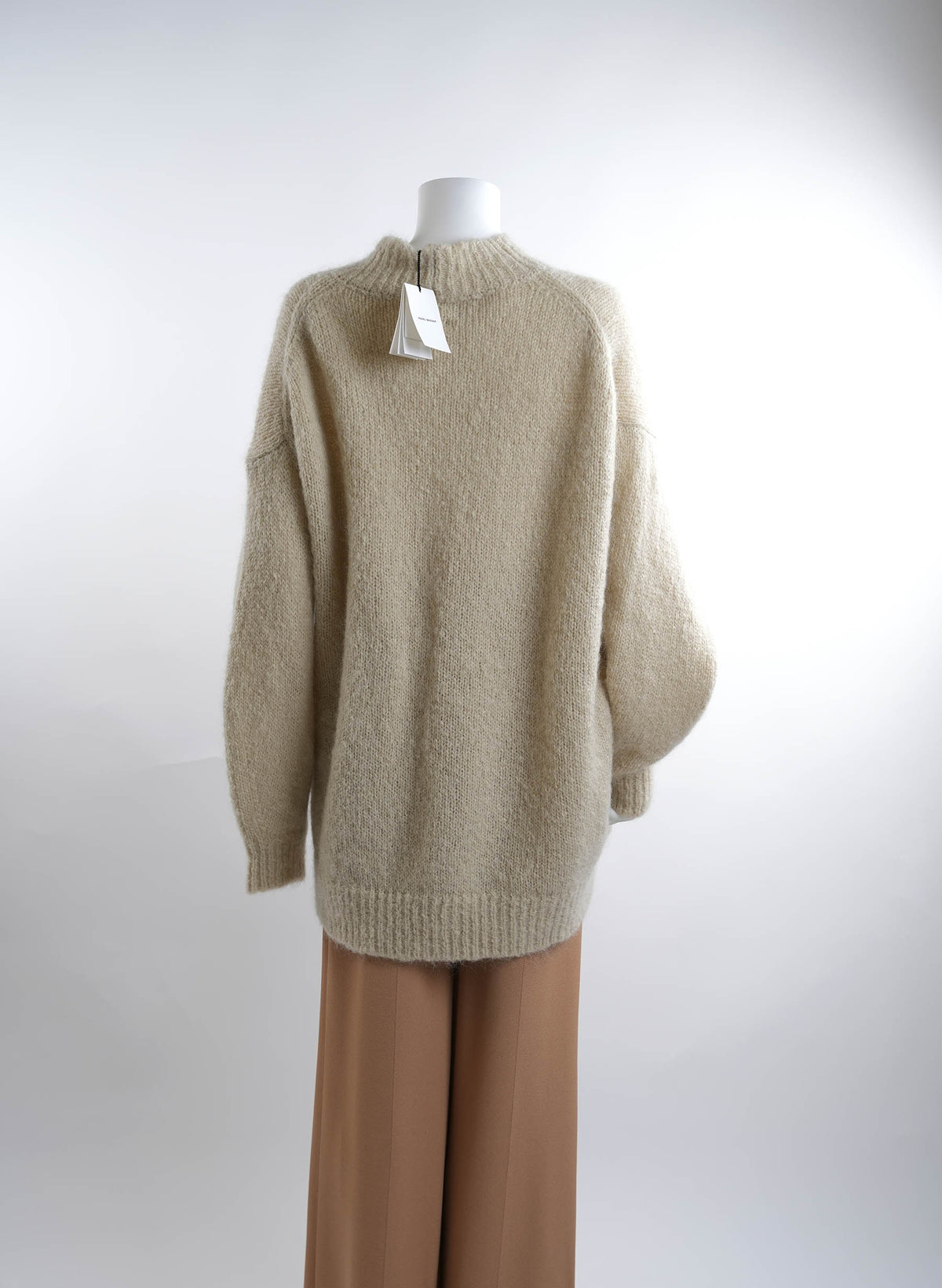 Pull à col montant en mohair Isabel Marant