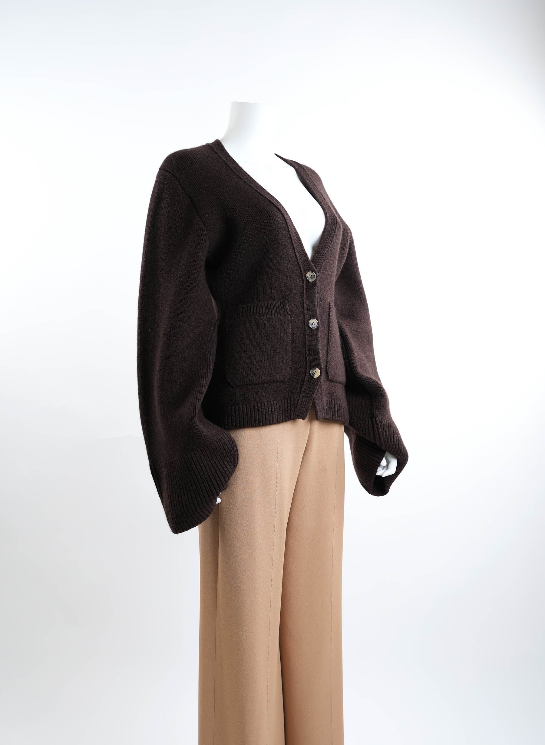 Gilet en cachemire écarlate et bois de rose Khaite