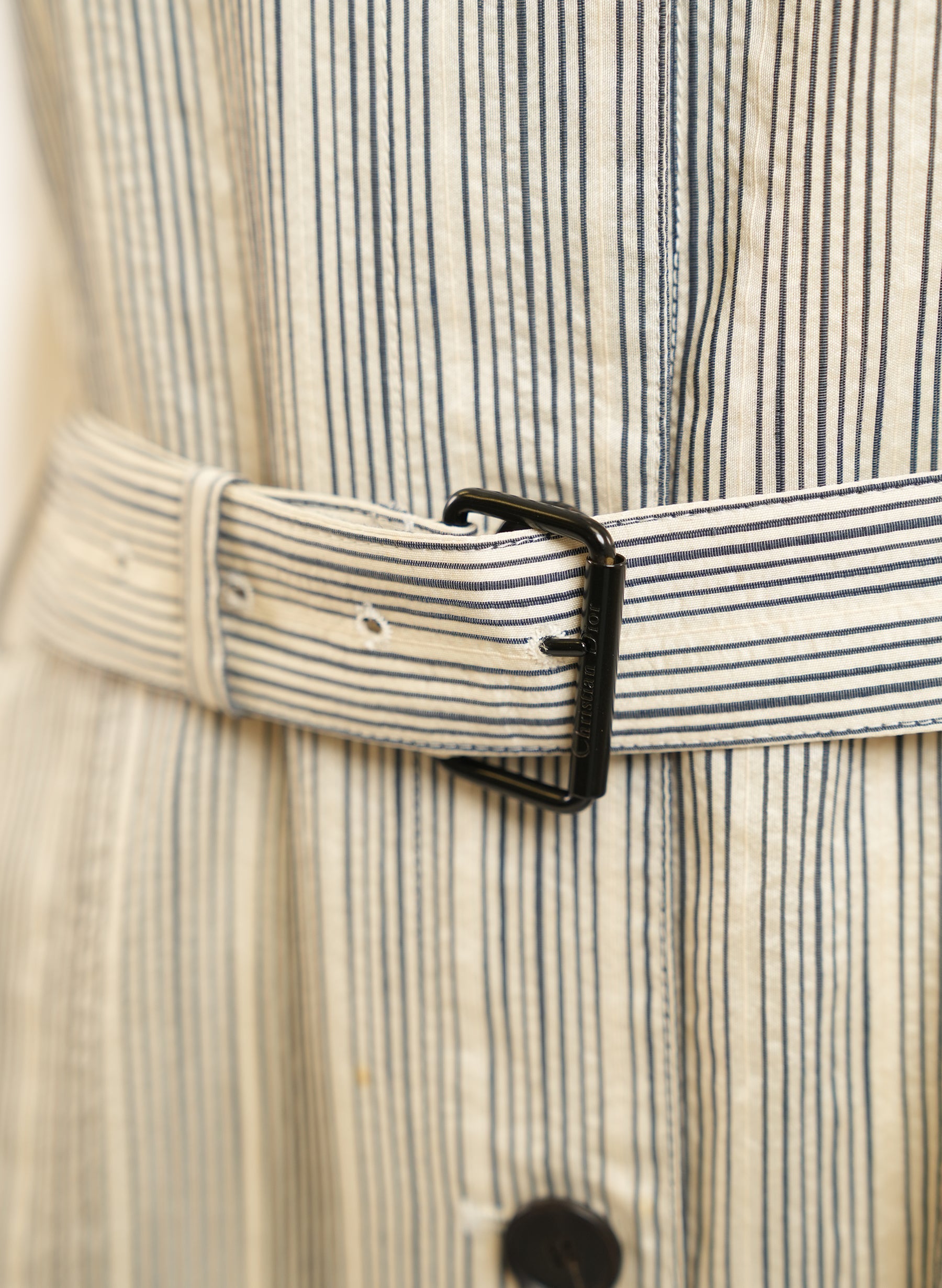 Robe à ceinture rayée Christian Dior