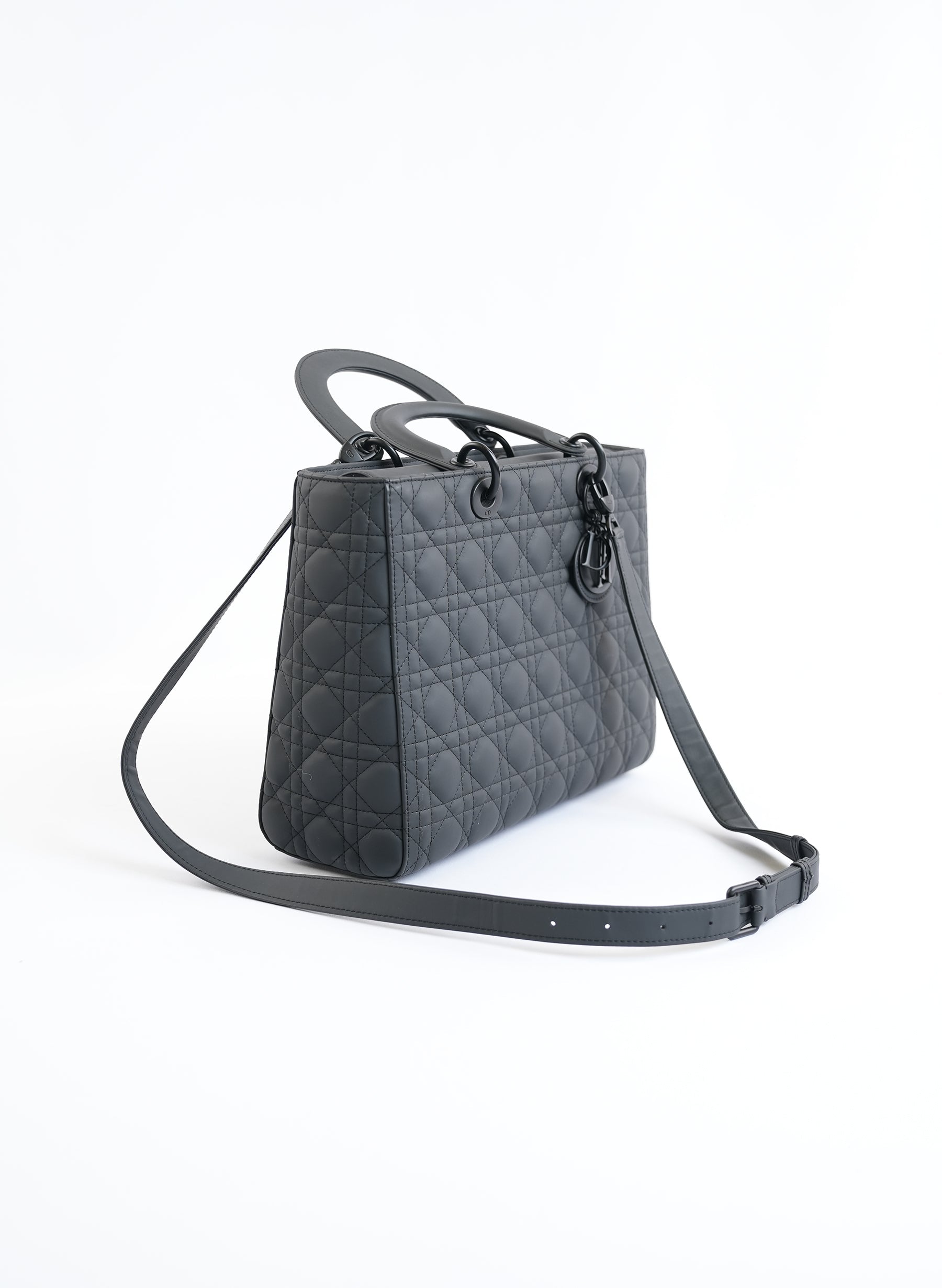Christian Dior UltraMatte Cannage Calfskin Large Lady Dior