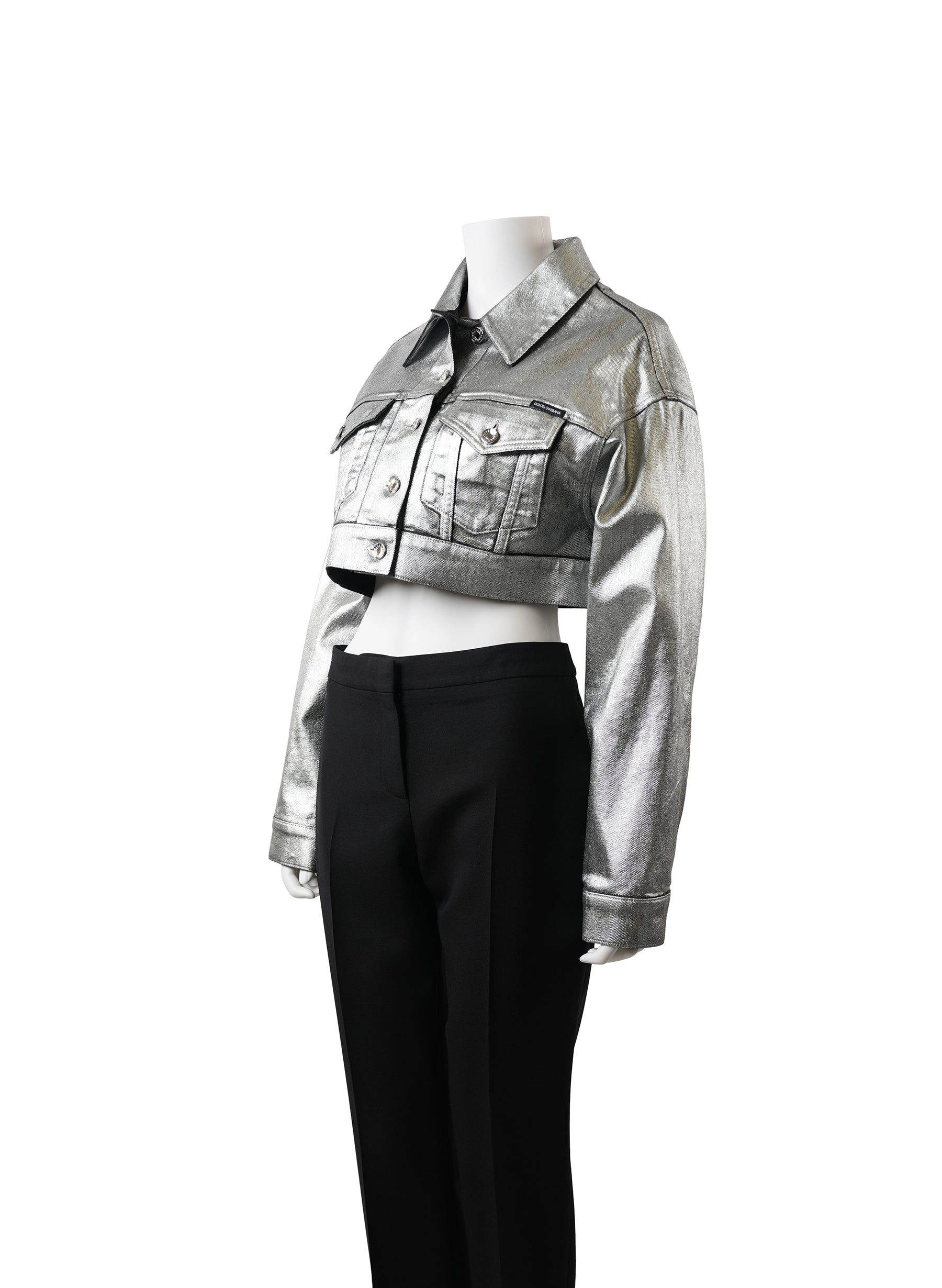 Veste en jean métallisée Dolce & Gabbana