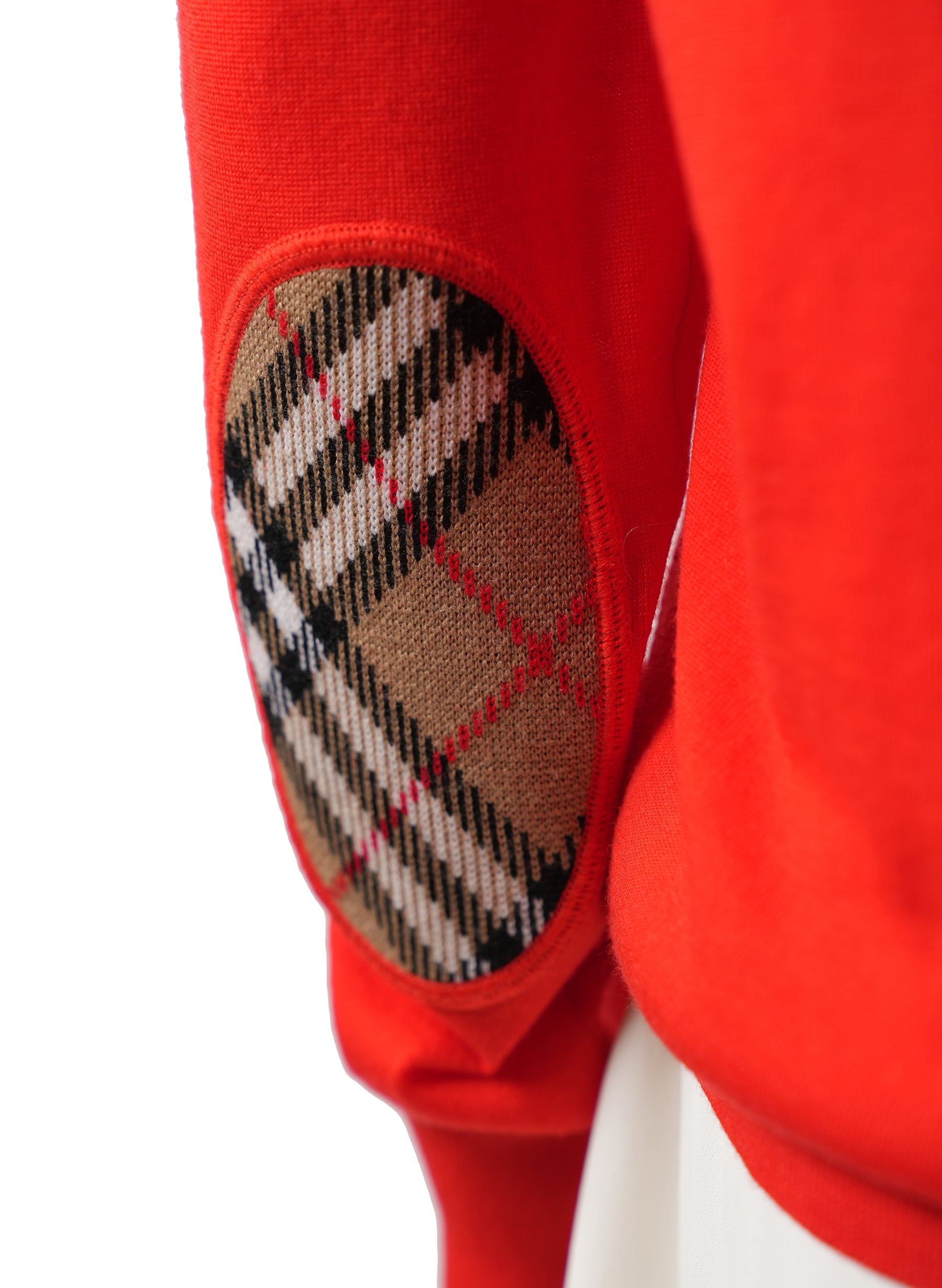 Pull en laine mérinos Burberry à coudières