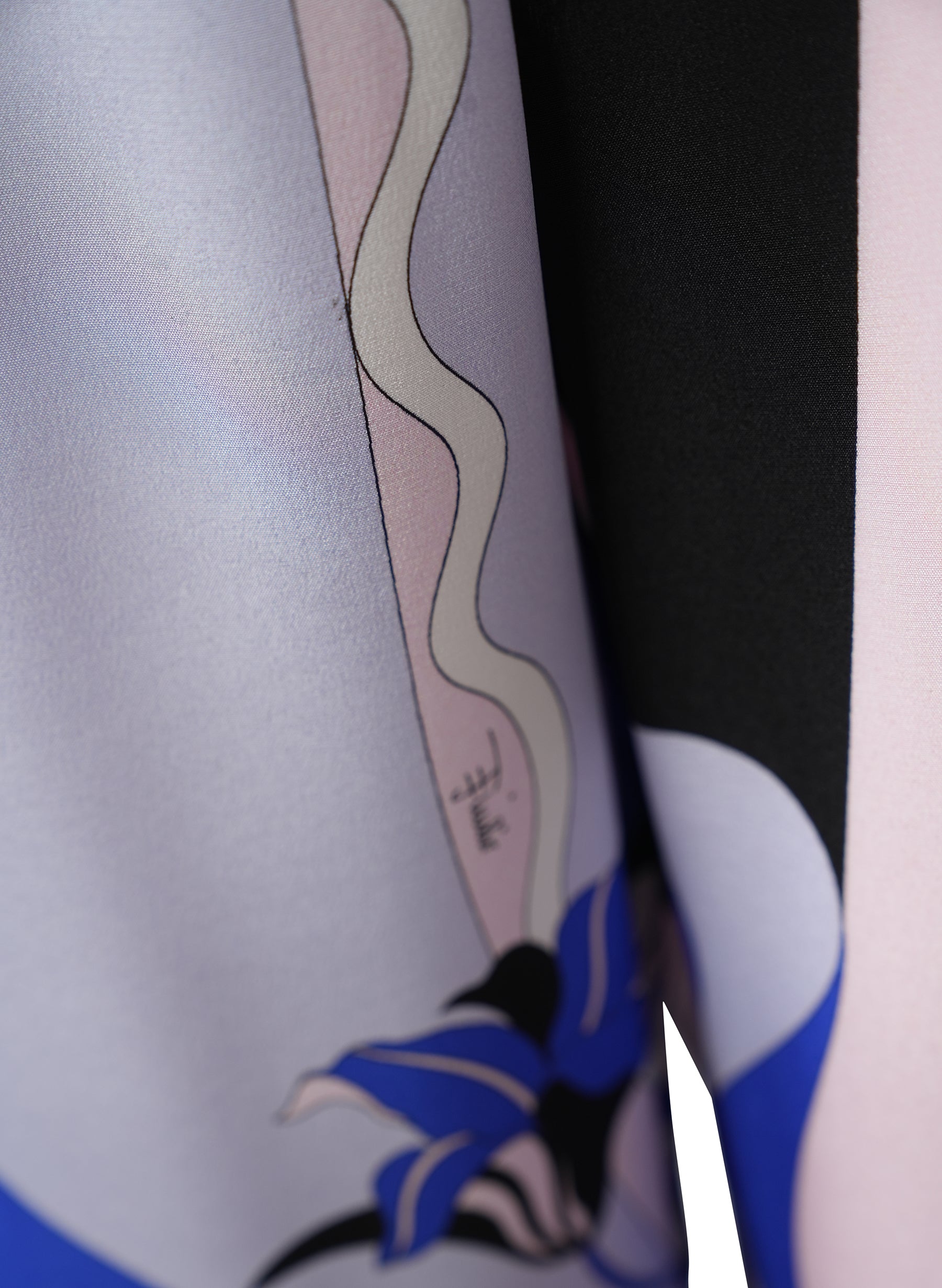 Pantalon large en crêpe de Chine de soie imprimée Emilio Pucci