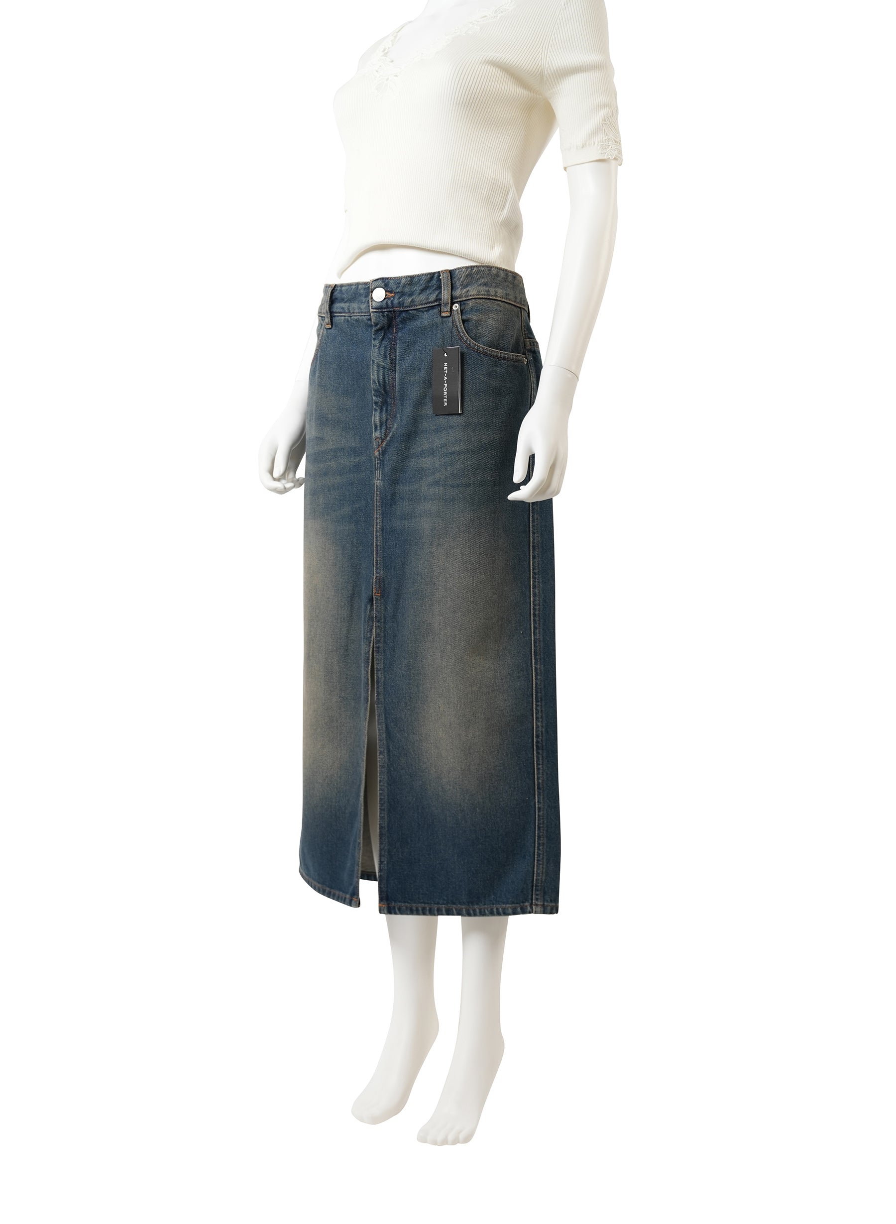 Jupe longue en denim Julicia d'Isabel Marant
