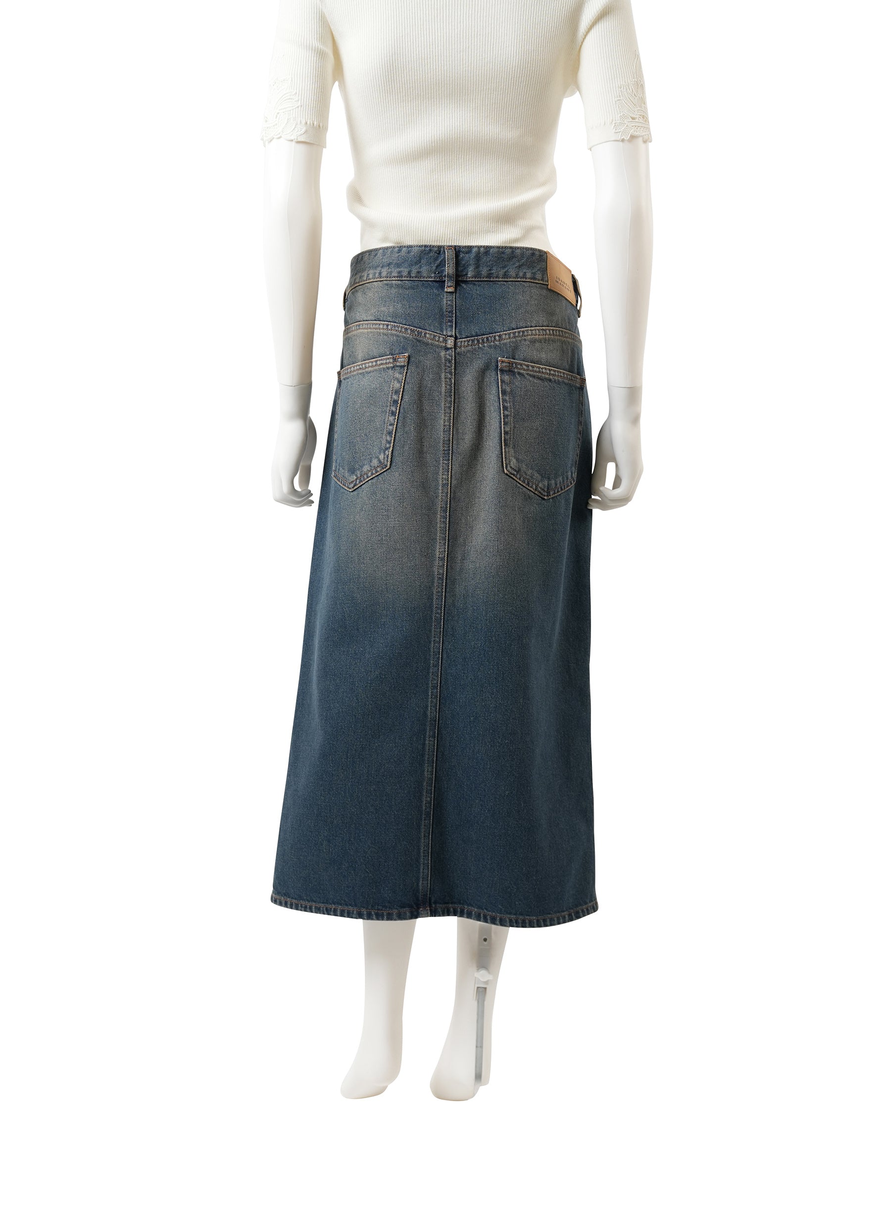 Jupe longue en denim Julicia d'Isabel Marant