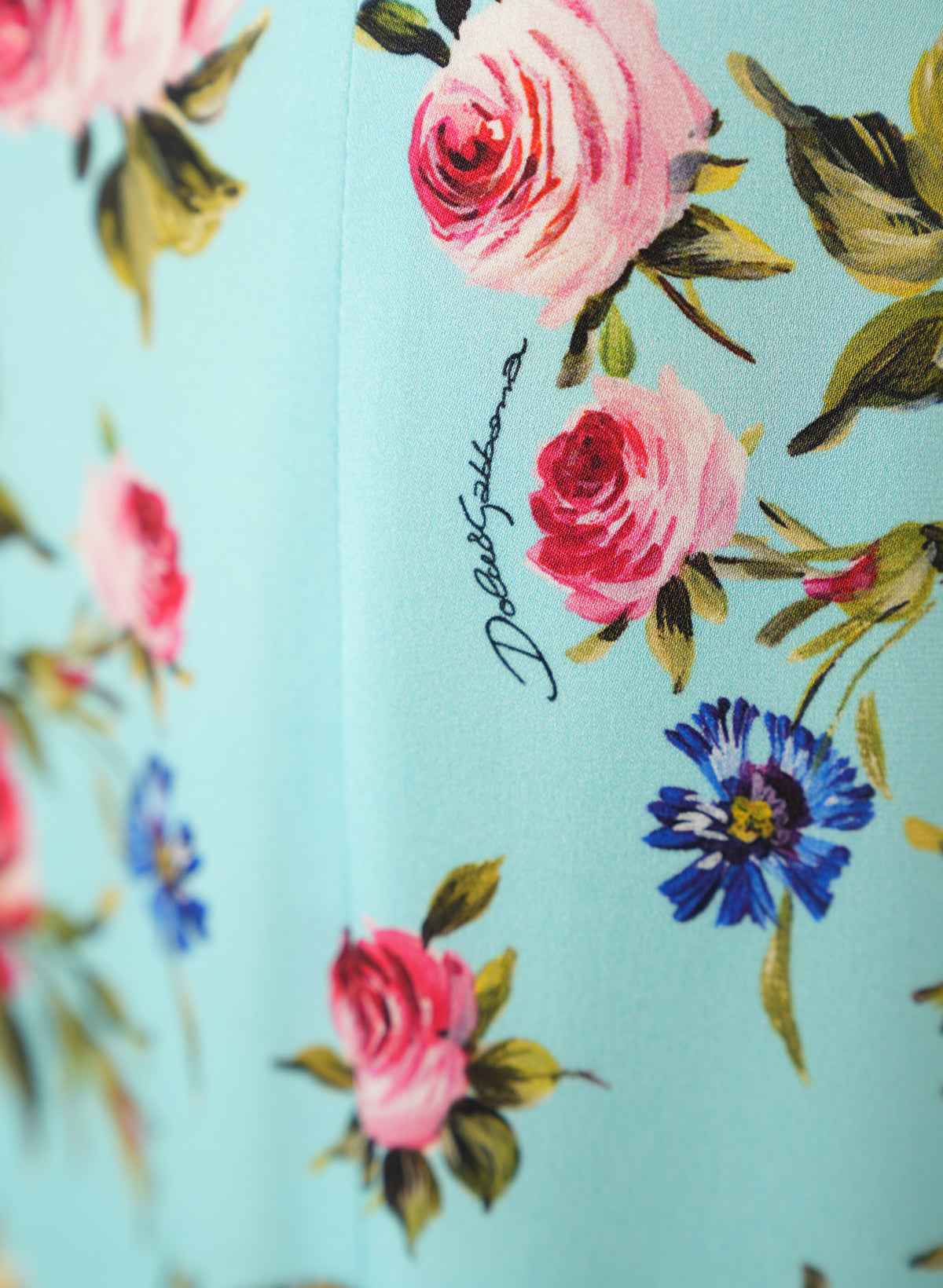 Jupe mi-longue en soie Dolce & Gabbana