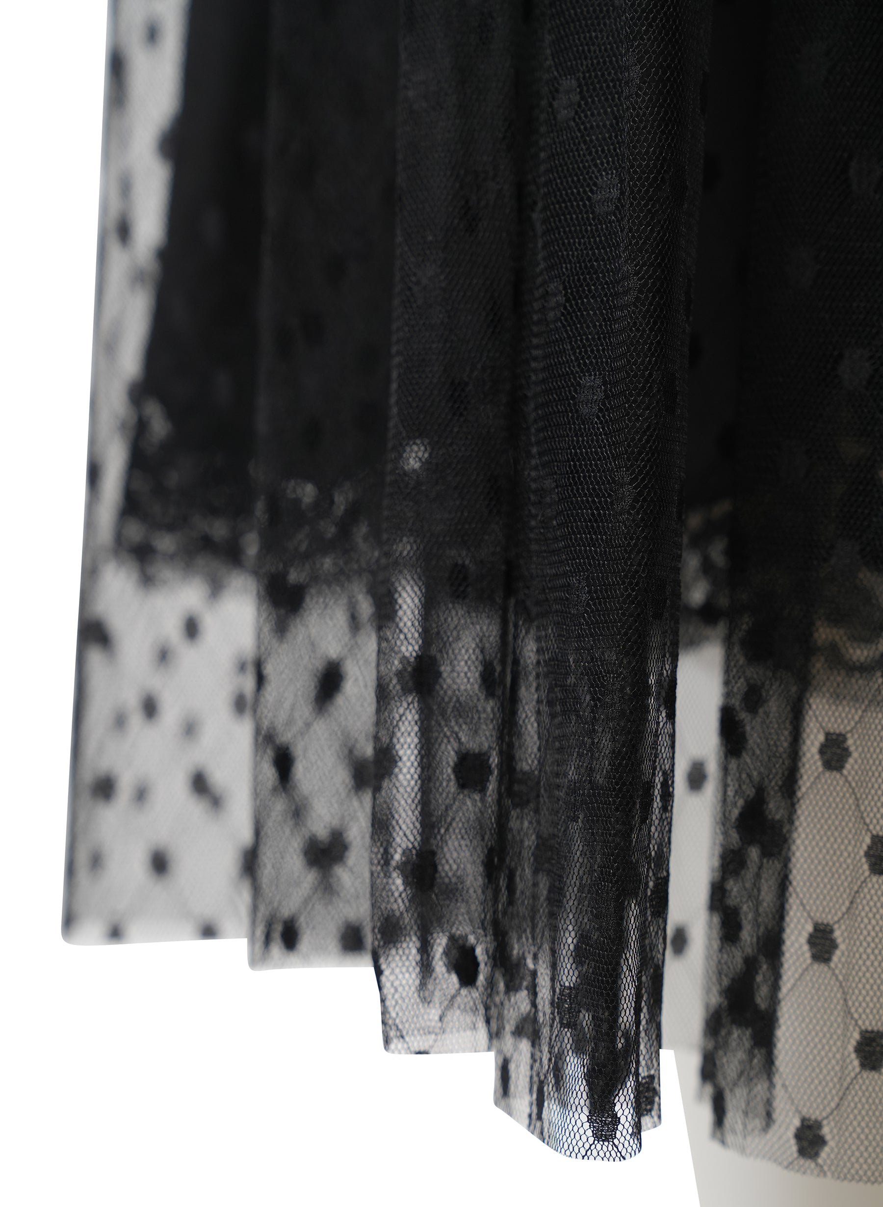 Jupe midi en tulle à pointe d'esprit Dolce & Gabbana