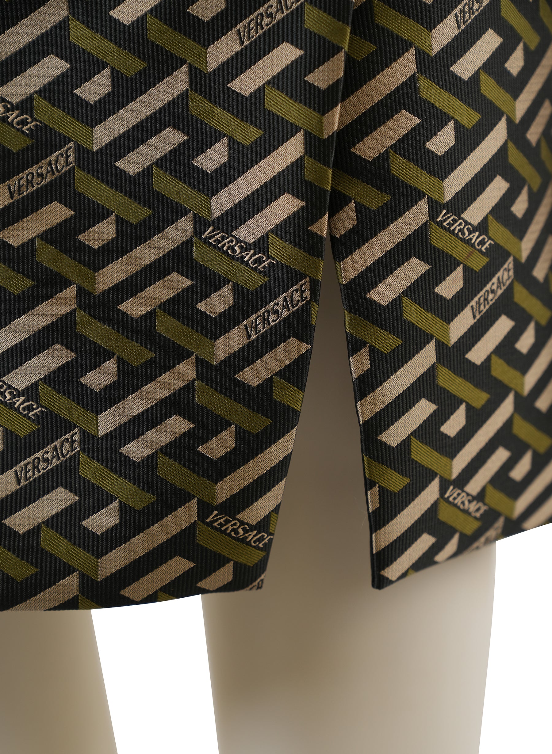 Versace Mini-jupe en jacquard La Greca