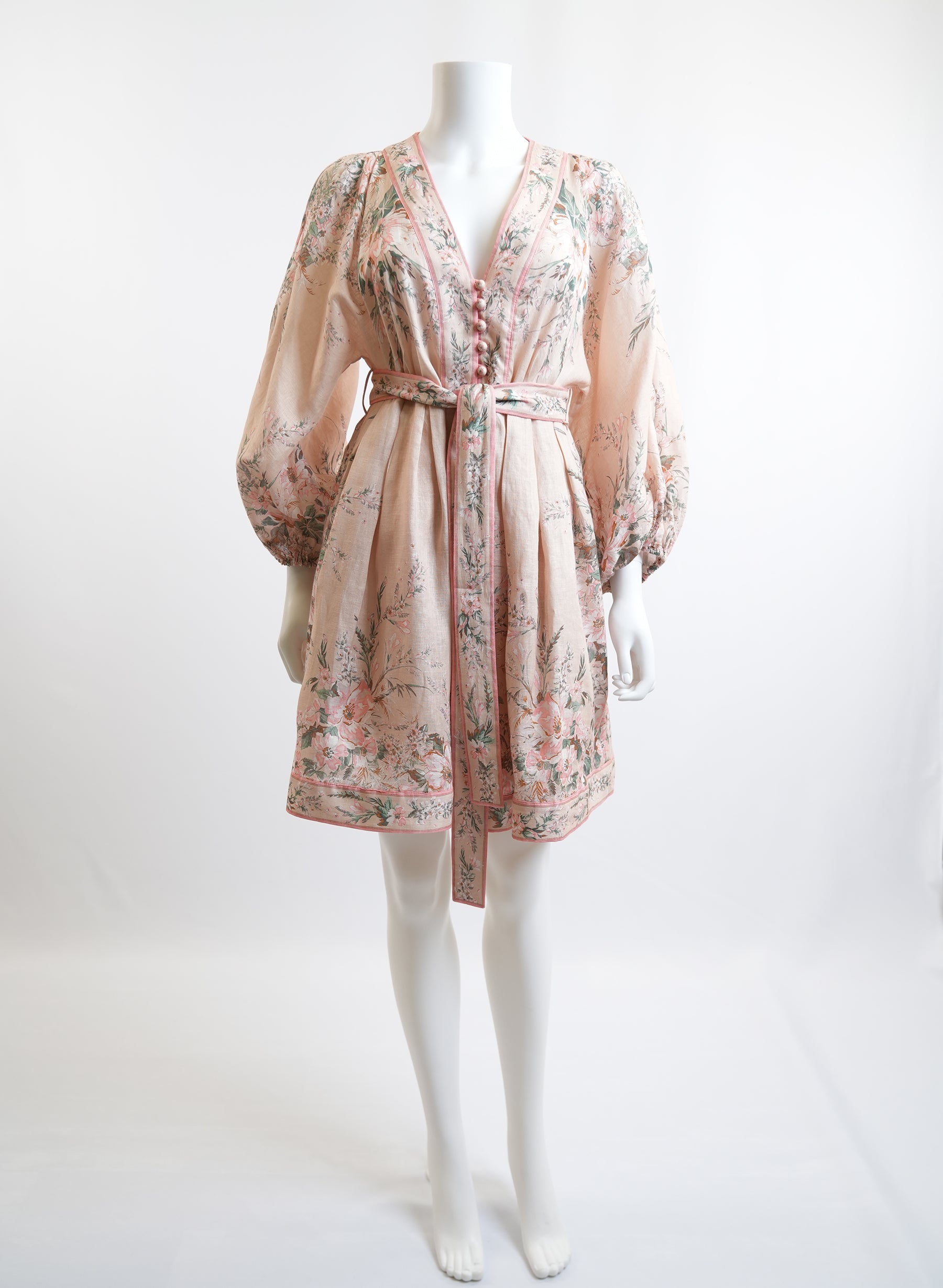 Zimmermann Moonshine Linen Belted Dress