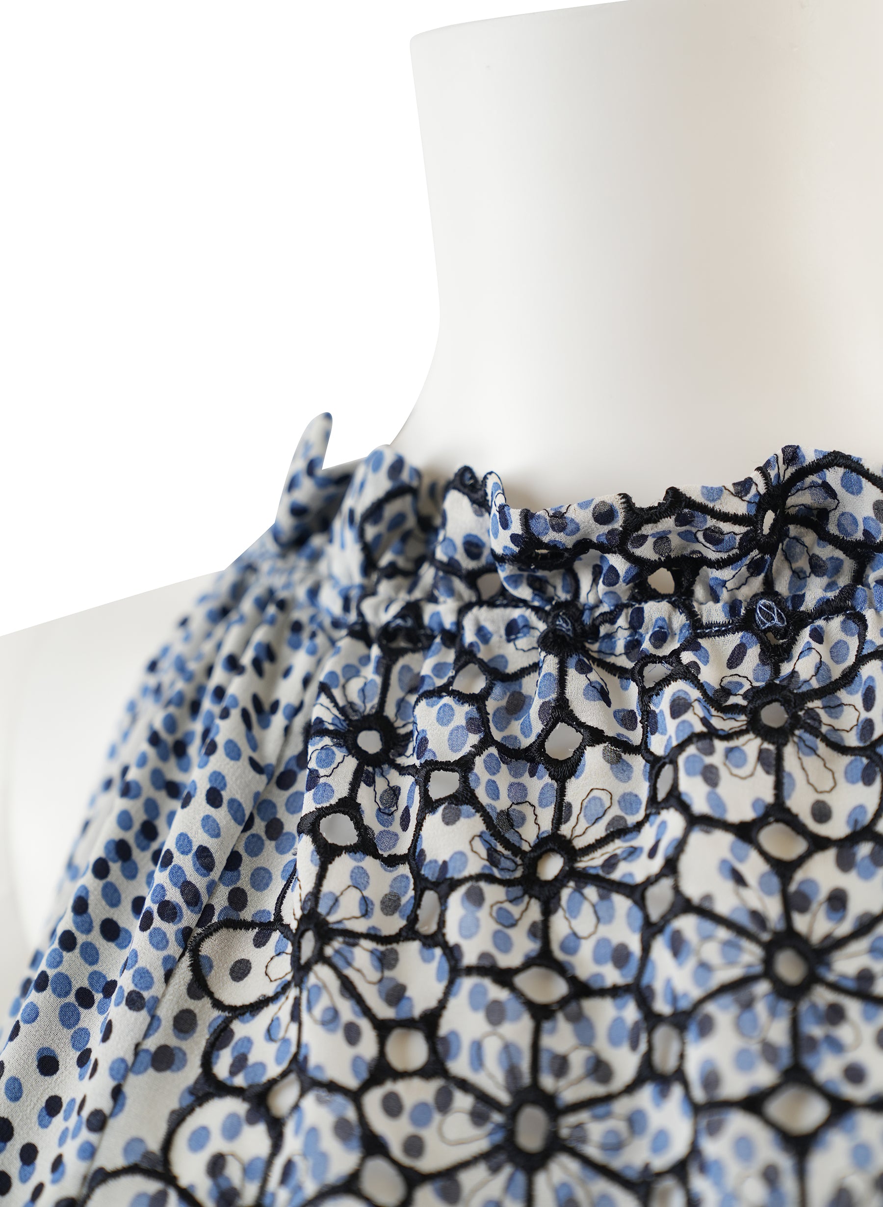 Robe longue imprimée en crochet Alexis Bel