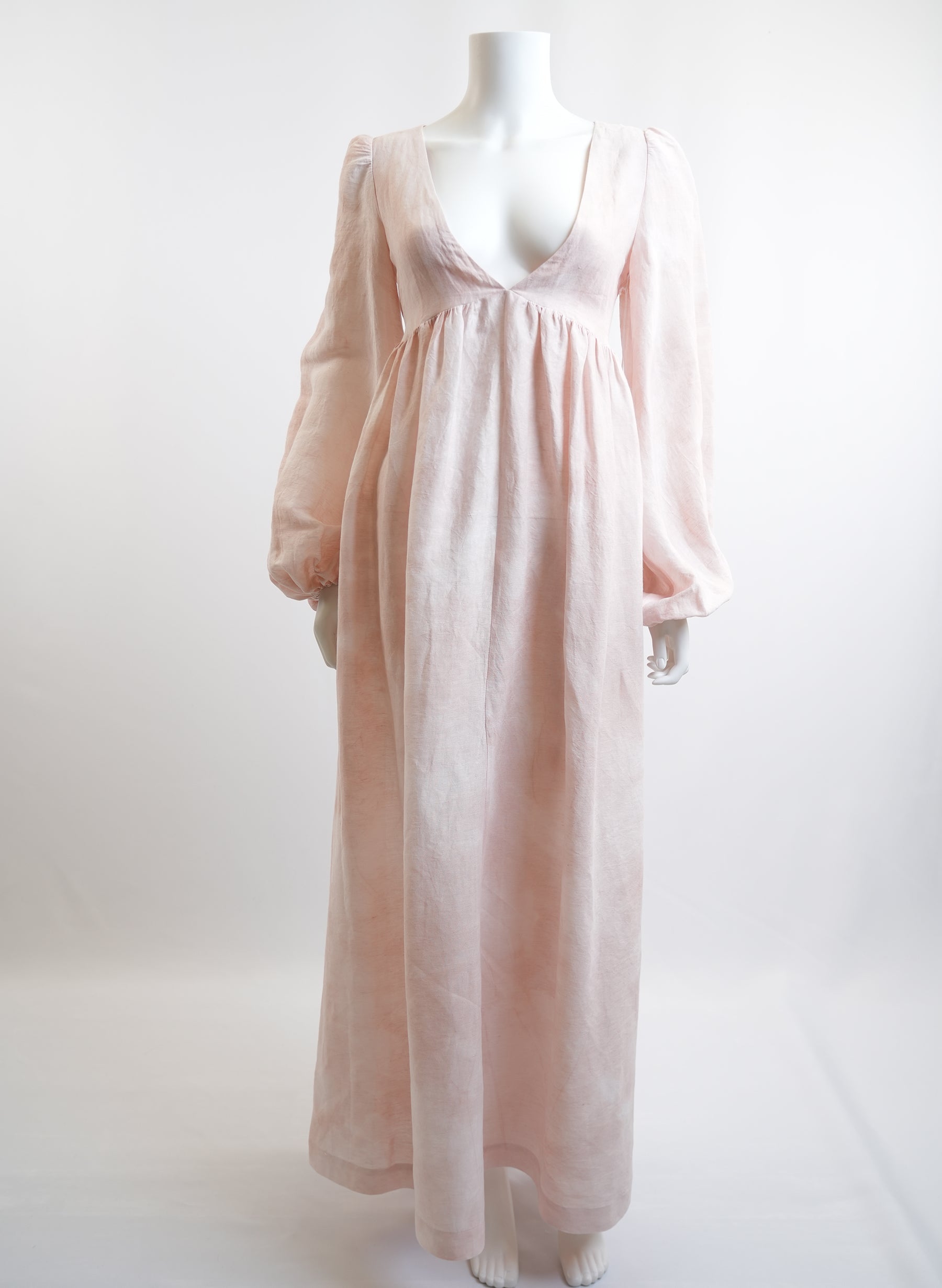 Lisa Marie Fernandez Linen Blend Maxi Dress