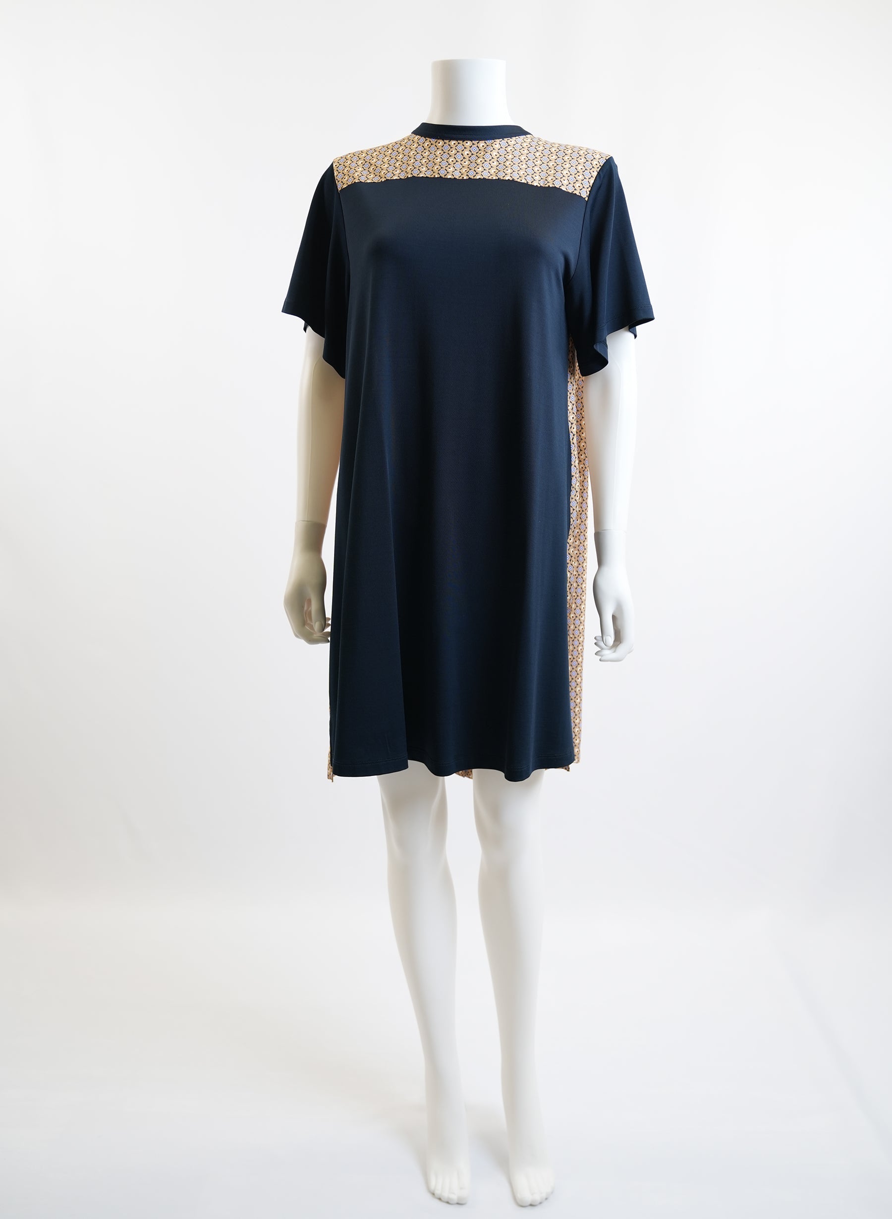 Chloe Multi Colour Geometric Print Short Dress