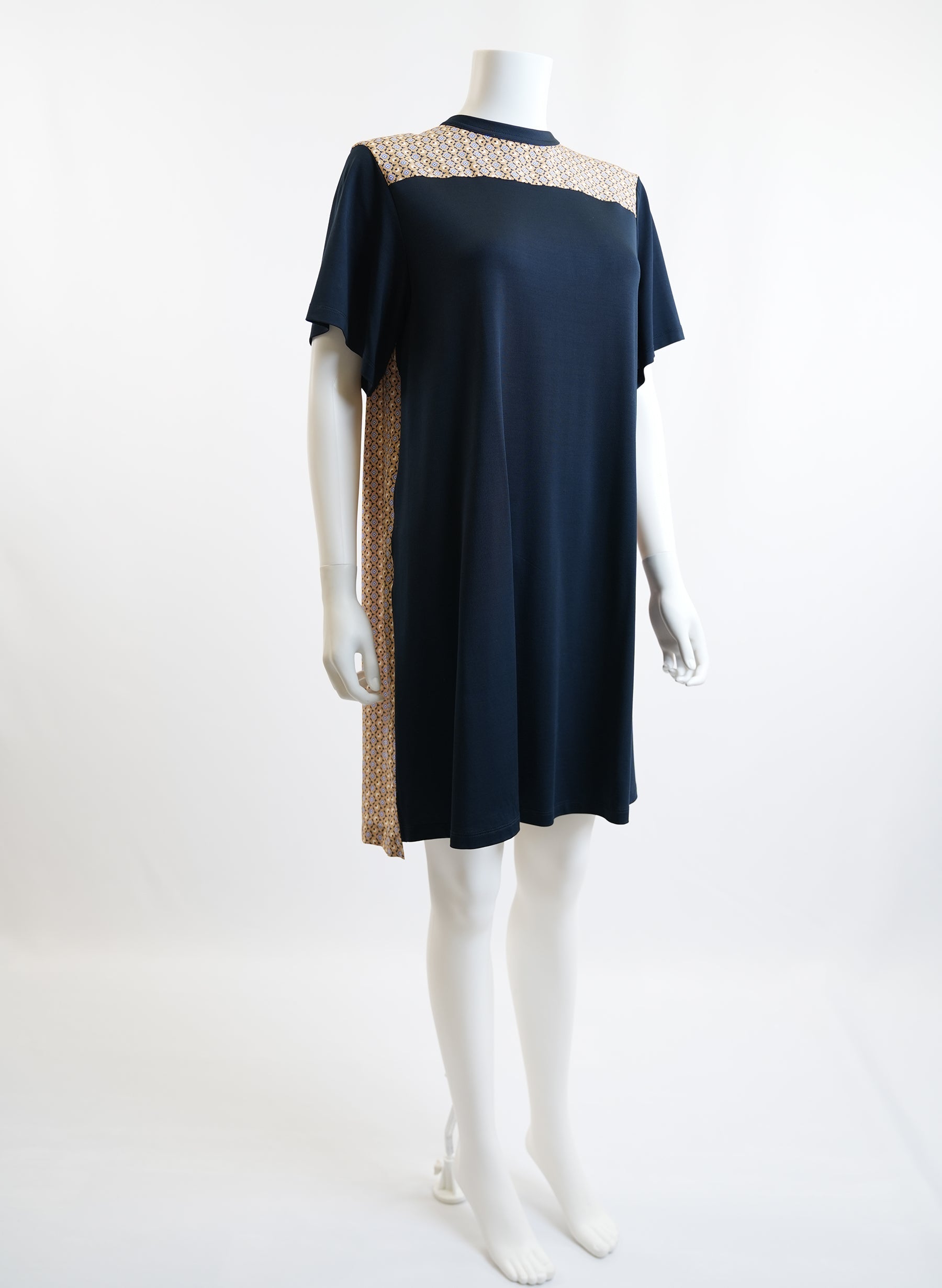 Chloe Multi Colour Geometric Print Short Dress