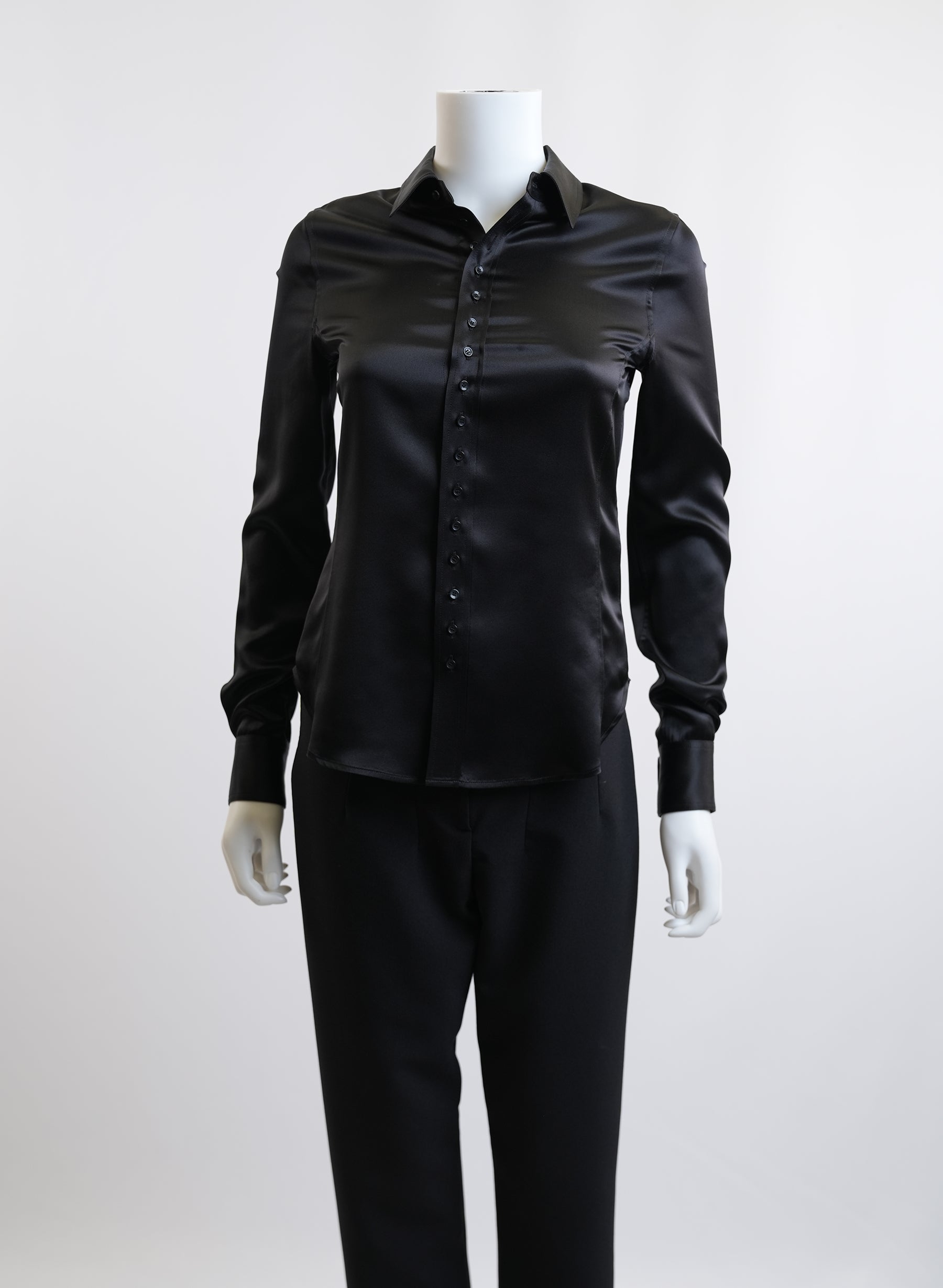 Chemise en soie Saint Laurent