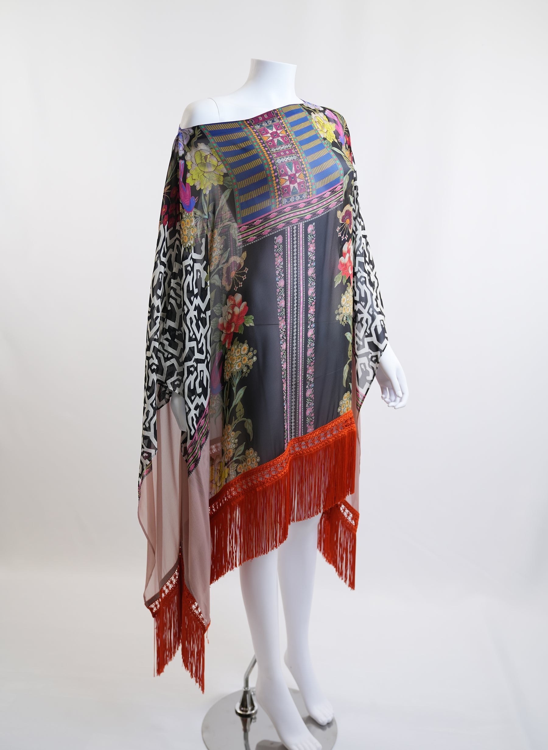 Etro Silk Printed Cape