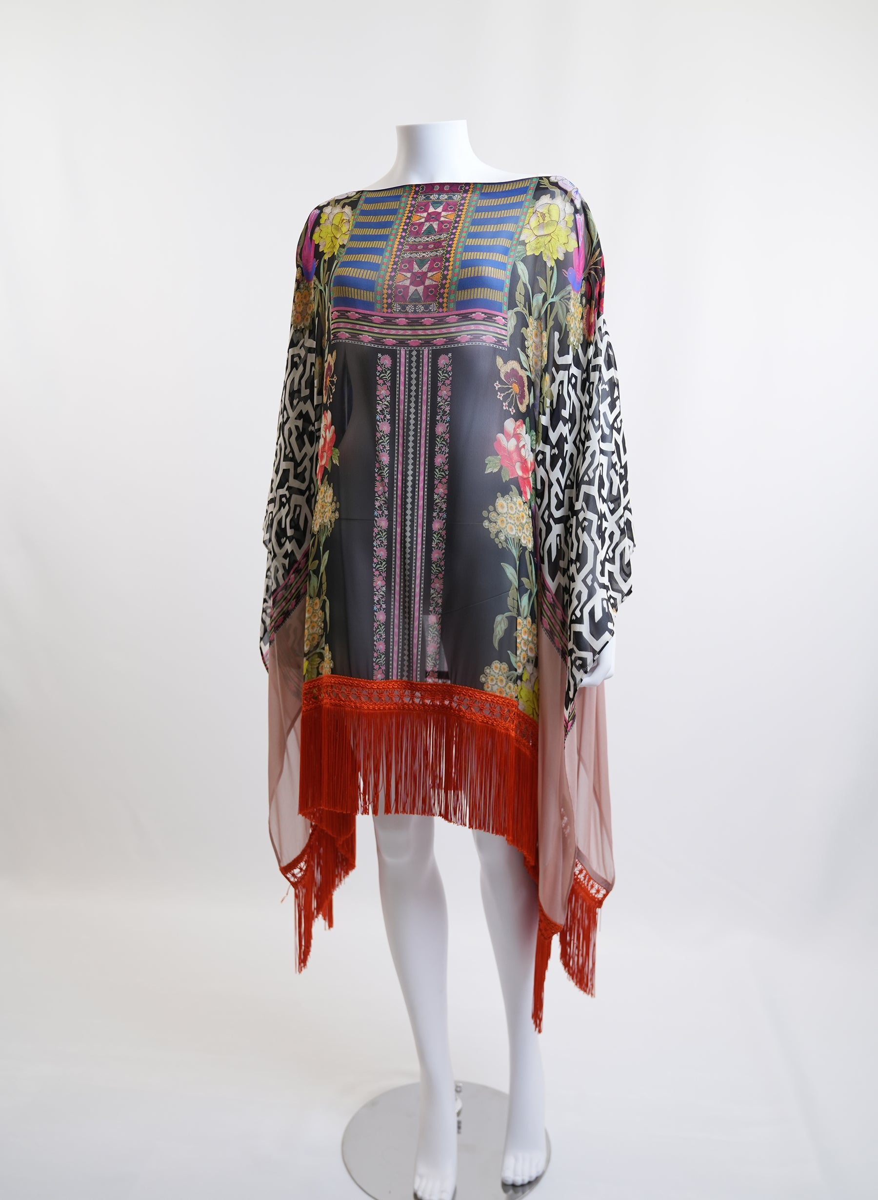Etro Silk Printed Cape
