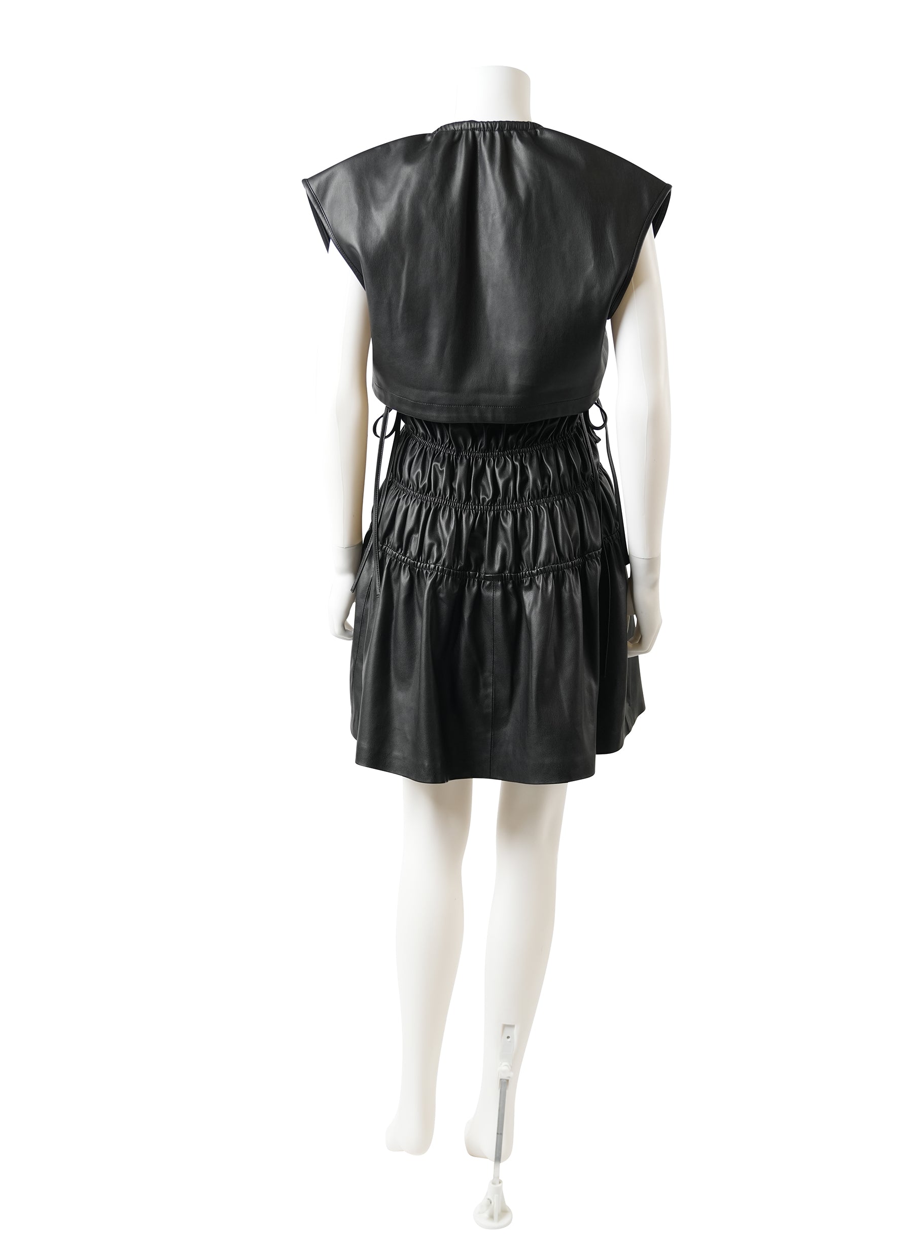 Proenza Schouler Faux Leather Drawstring Dress