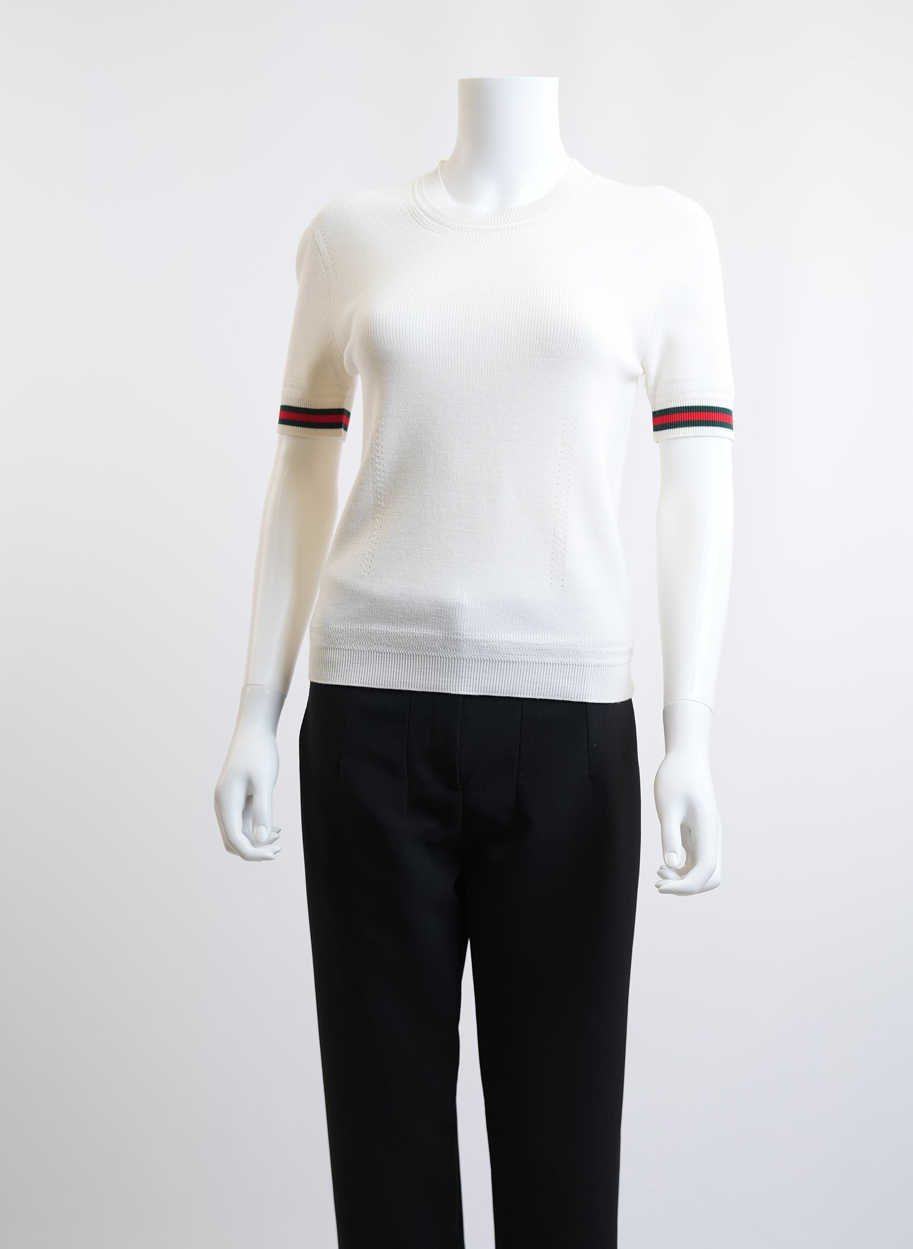 Pull Gucci en laine à manches courtes