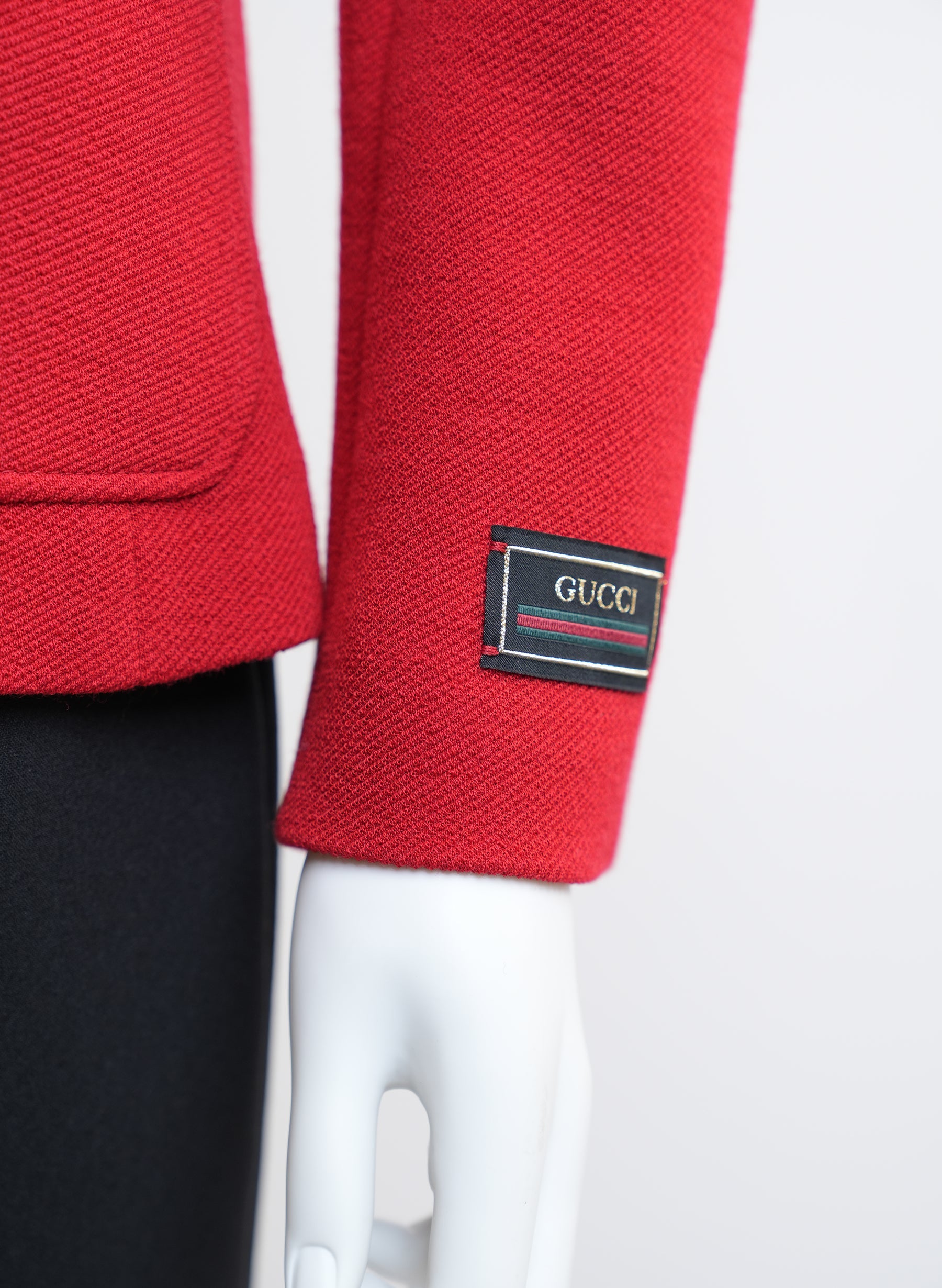 Blazer Gucci en laine rouge