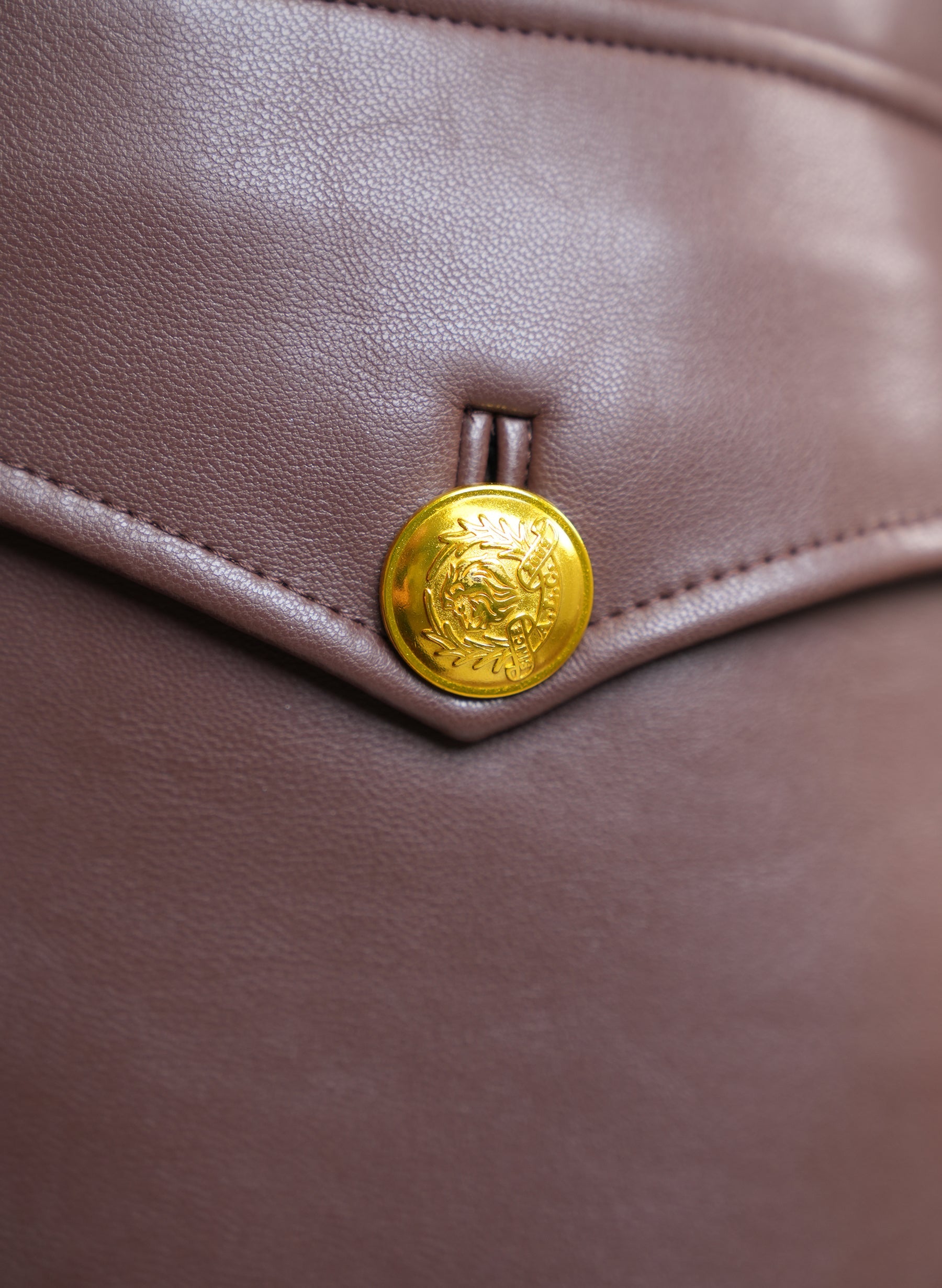 Veste en cuir marron ALC