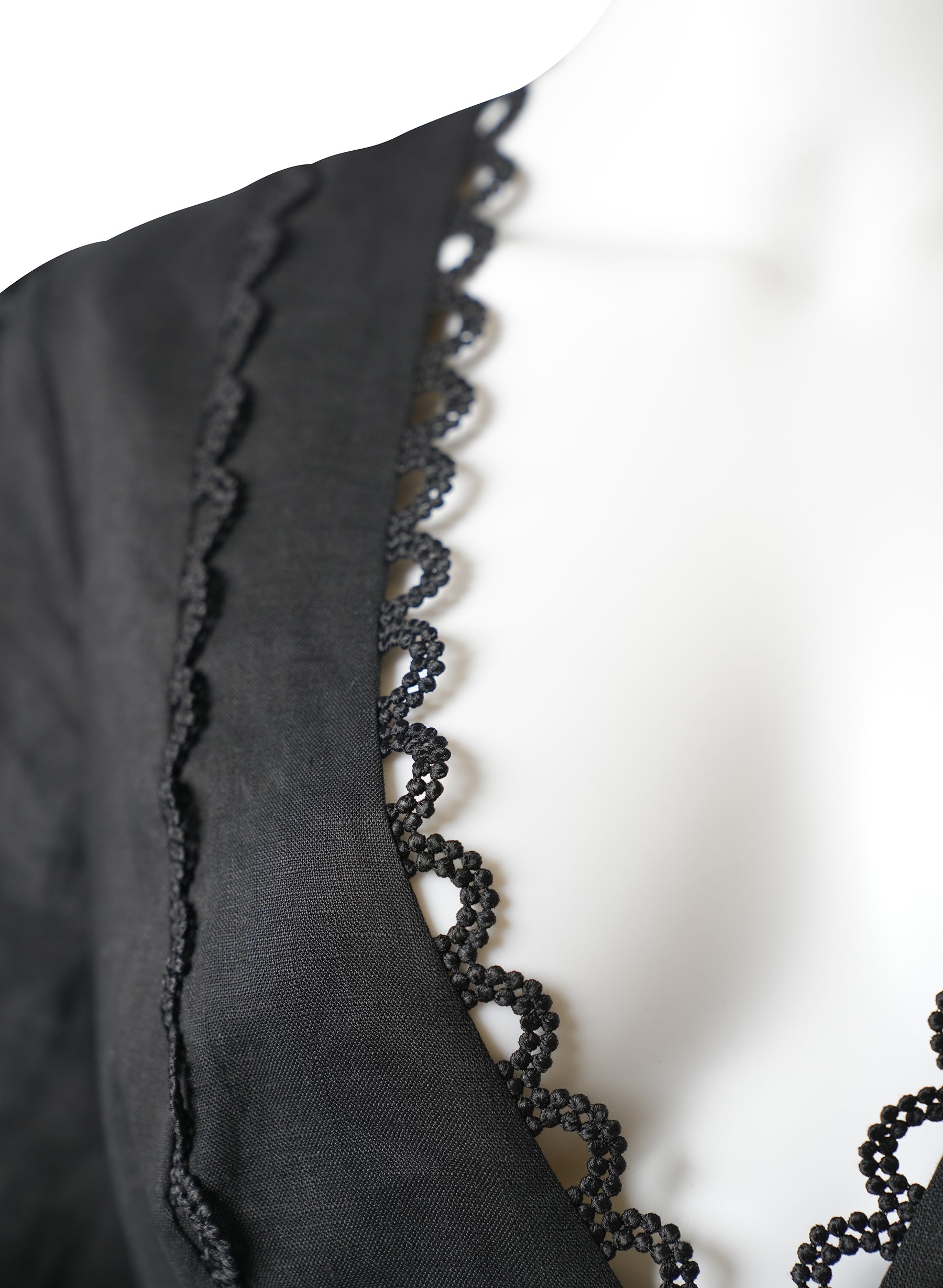 Robe en lin noir chiné Zimmermann