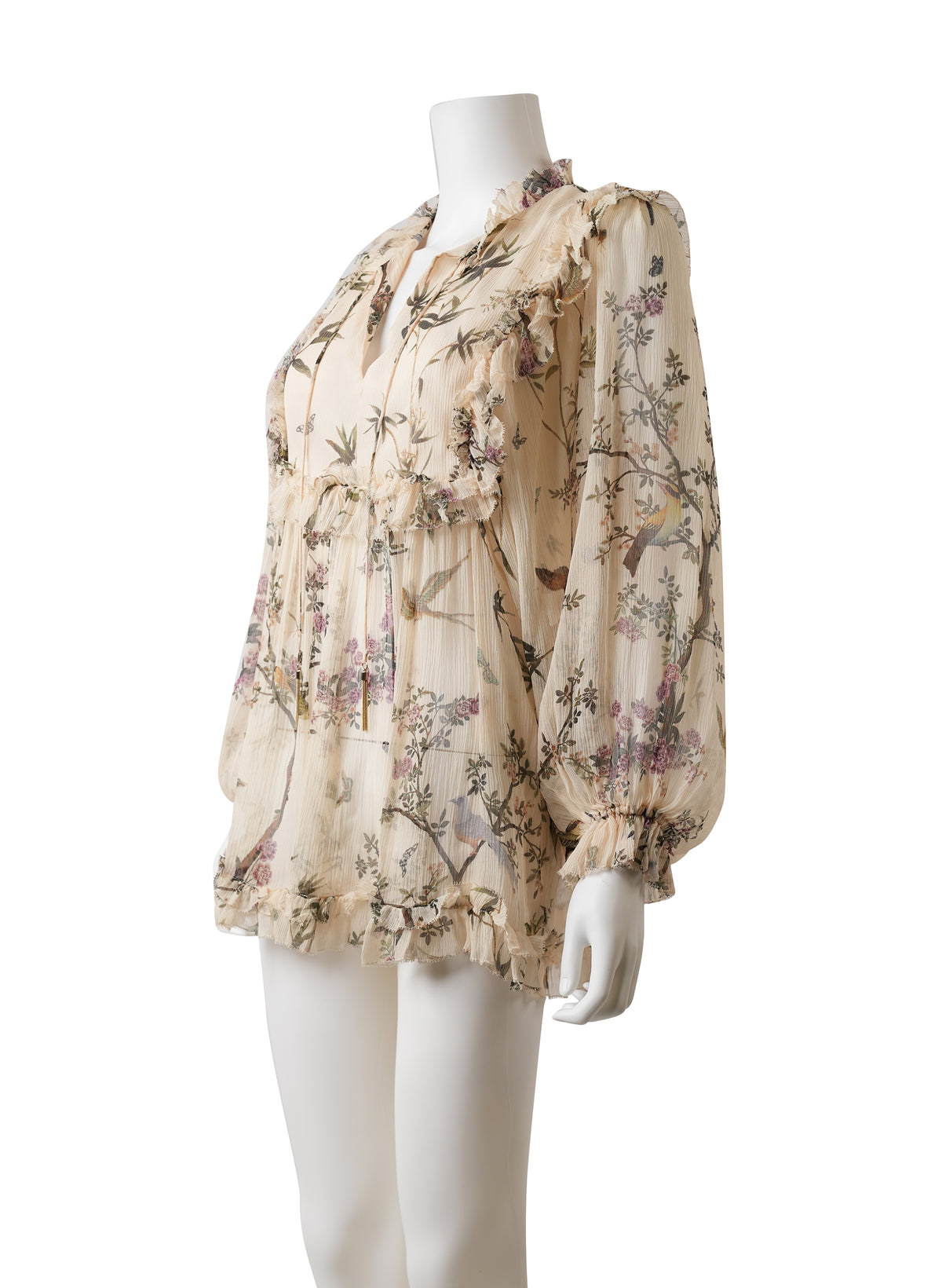 Blouse en soie à fleurs Zimmermann