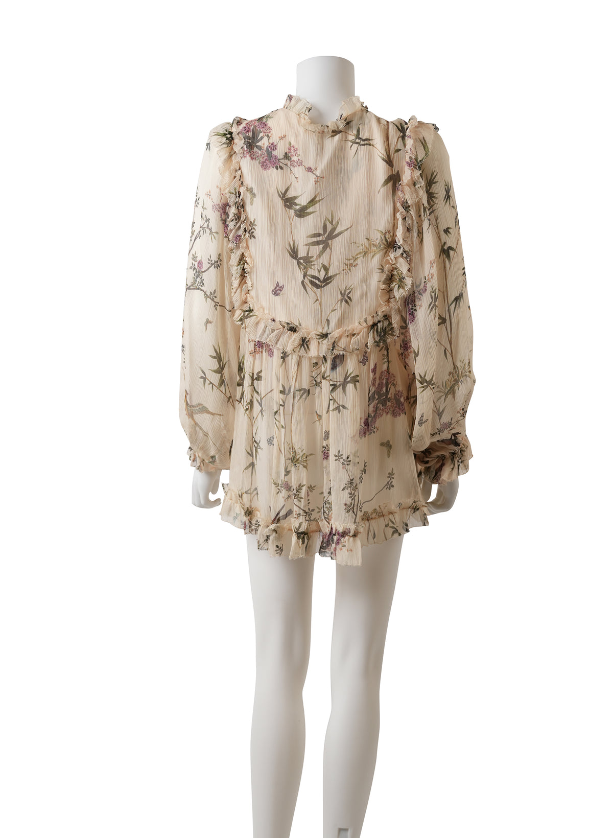 Blouse en soie à fleurs Zimmermann