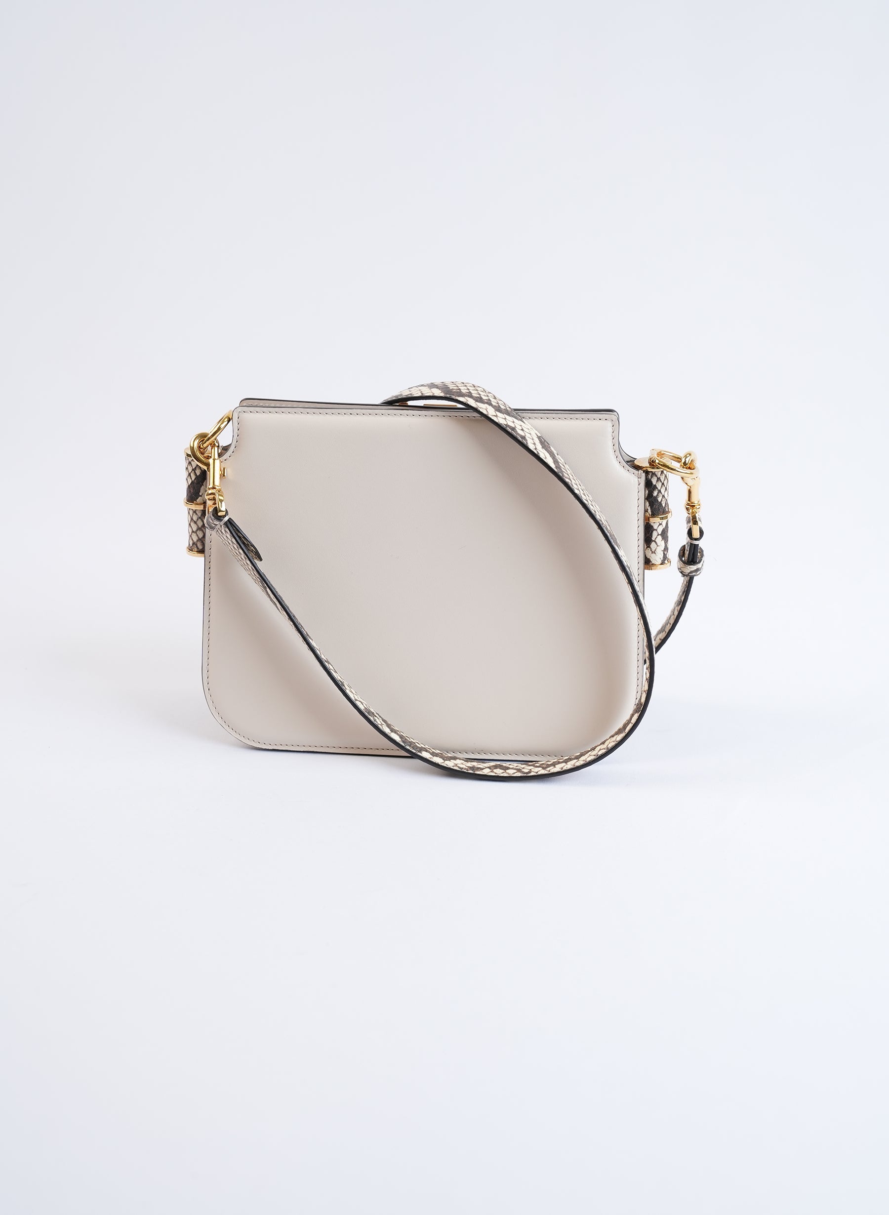 Sac bandoulière Fendi Touch en cuir de veau imprimé serpent