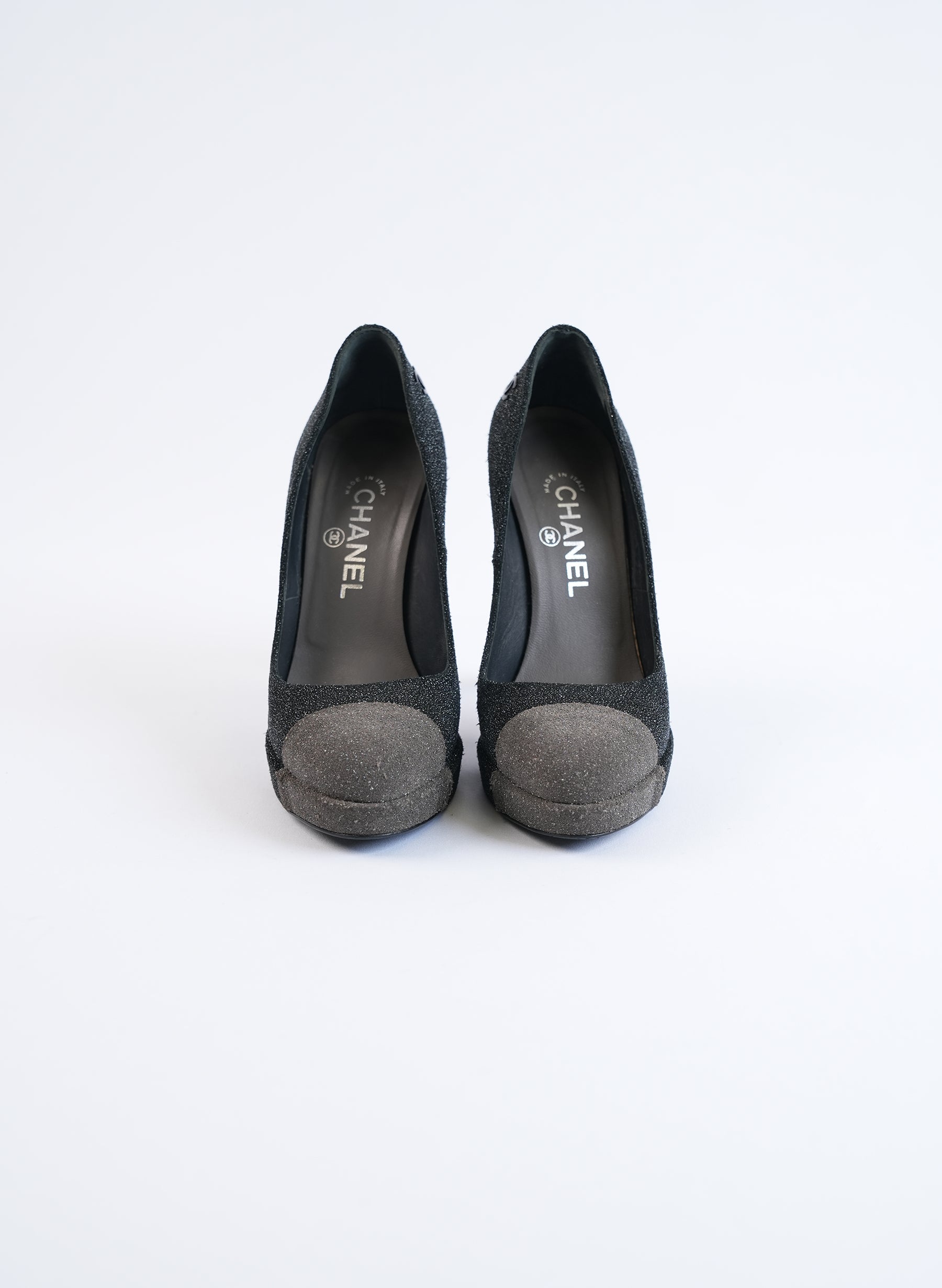 Escarpins à plateforme à paillettes Chanel