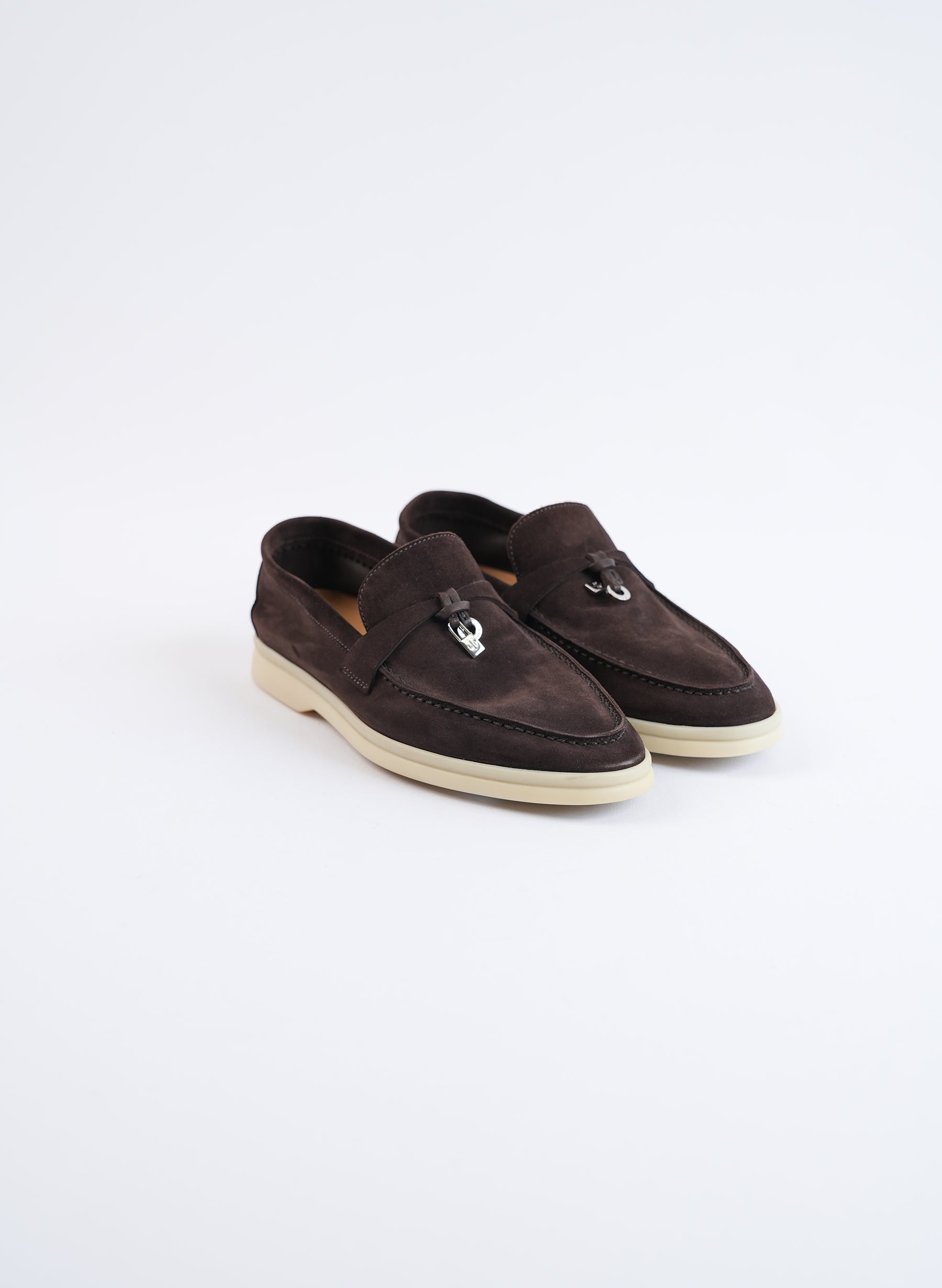 Mocassins Loro Piana Brown Summer Charm Walk