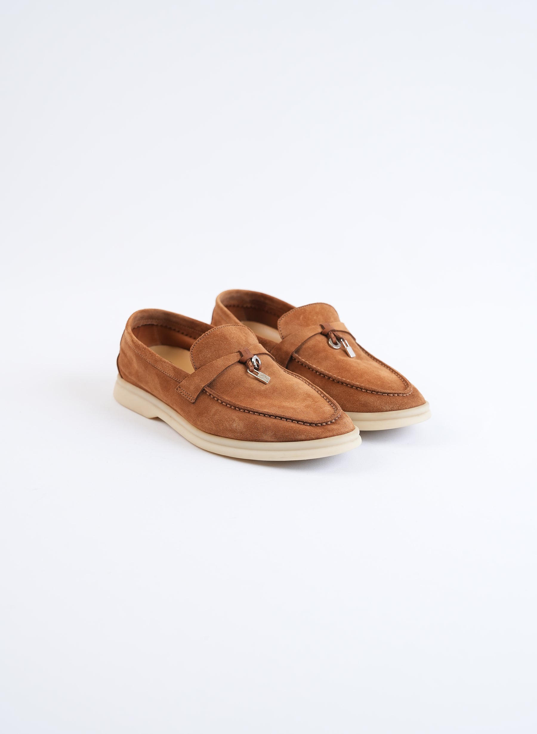 Mocassins Loro Piana marron clair Summer Charm Walk
