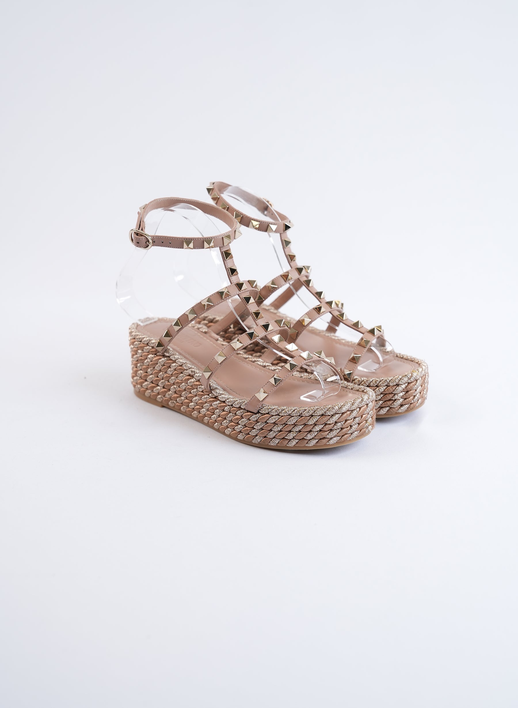 Sandales compensées Valentino Rockstud