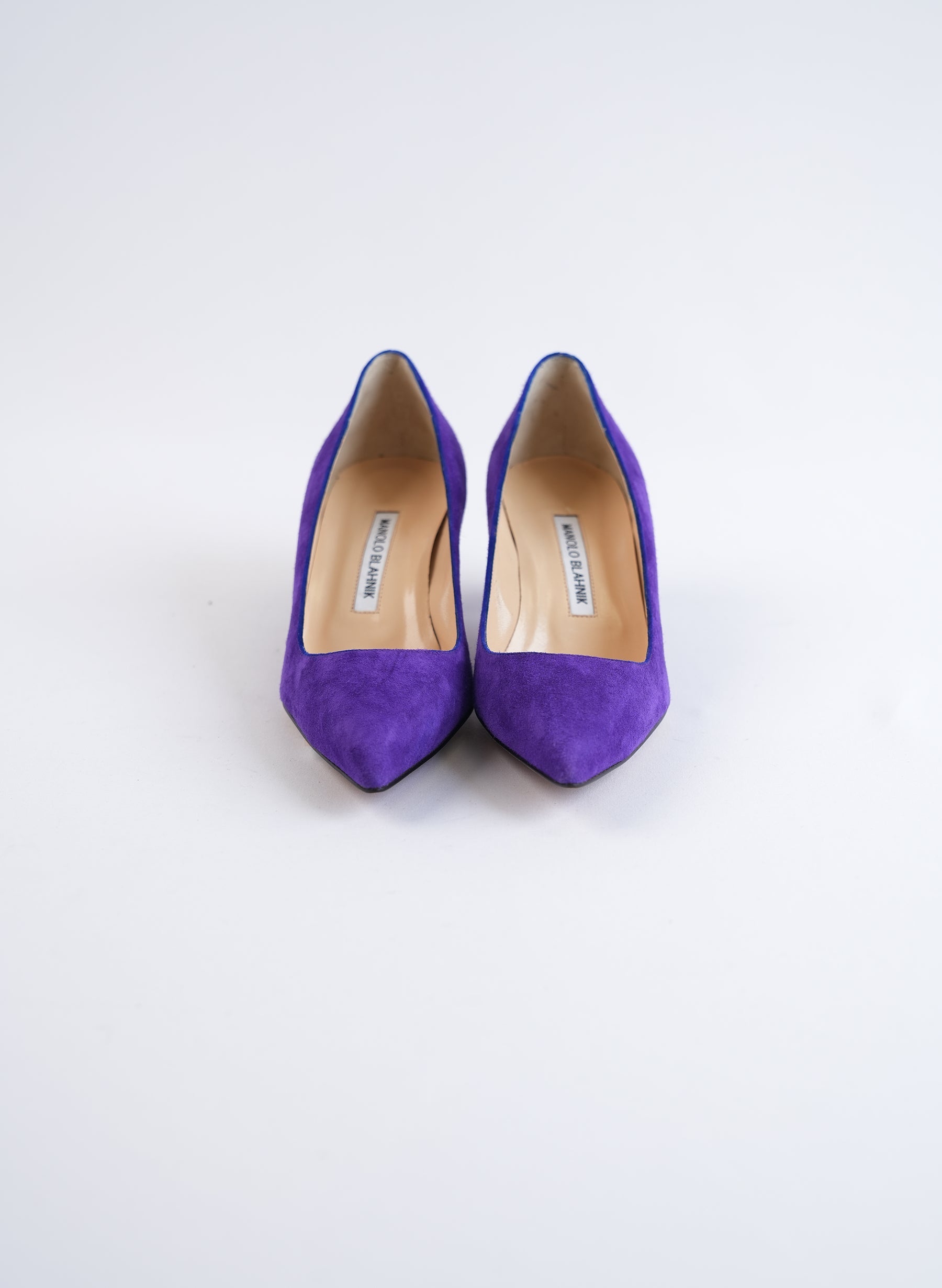 Escarpins en daim Manolo Blahnik BB