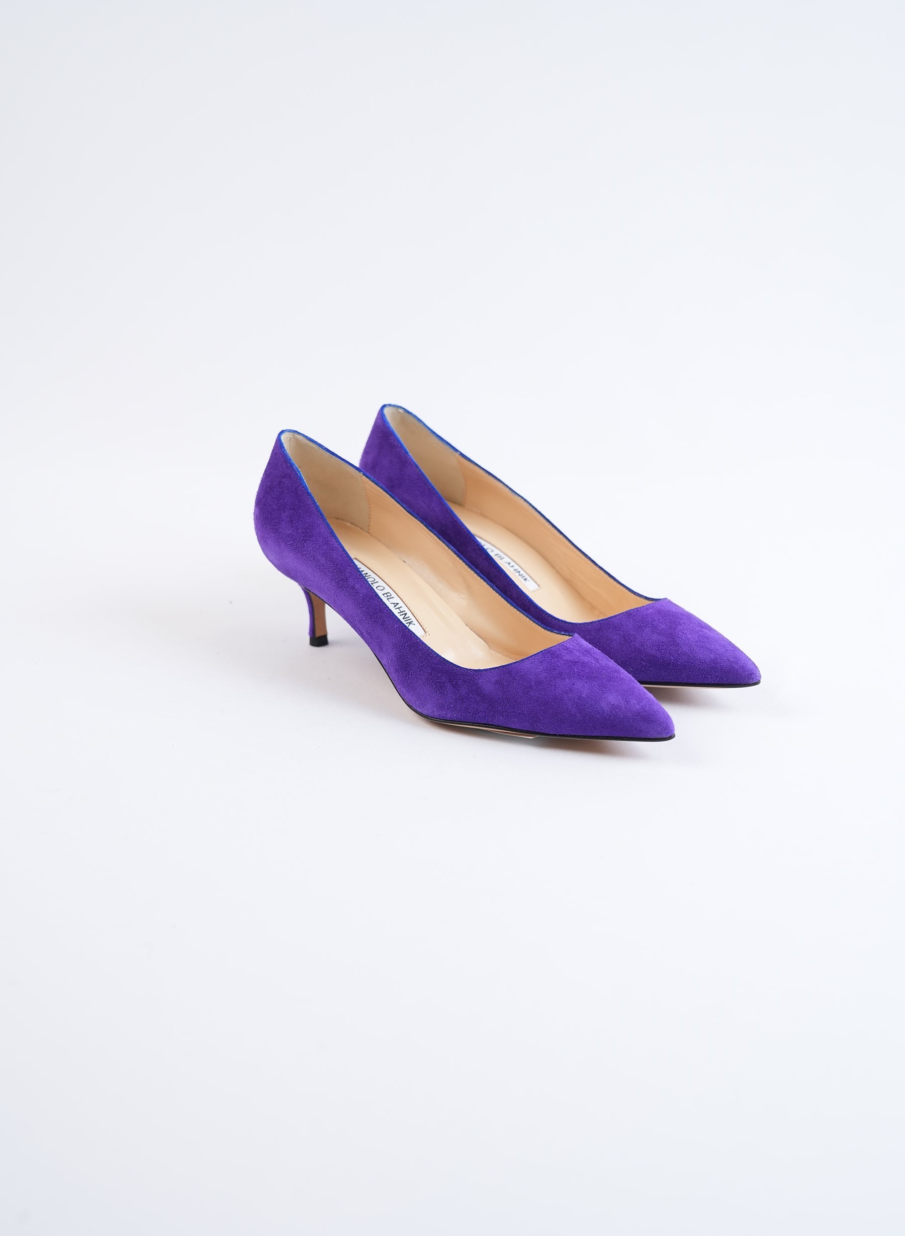 Escarpins en daim Manolo Blahnik BB