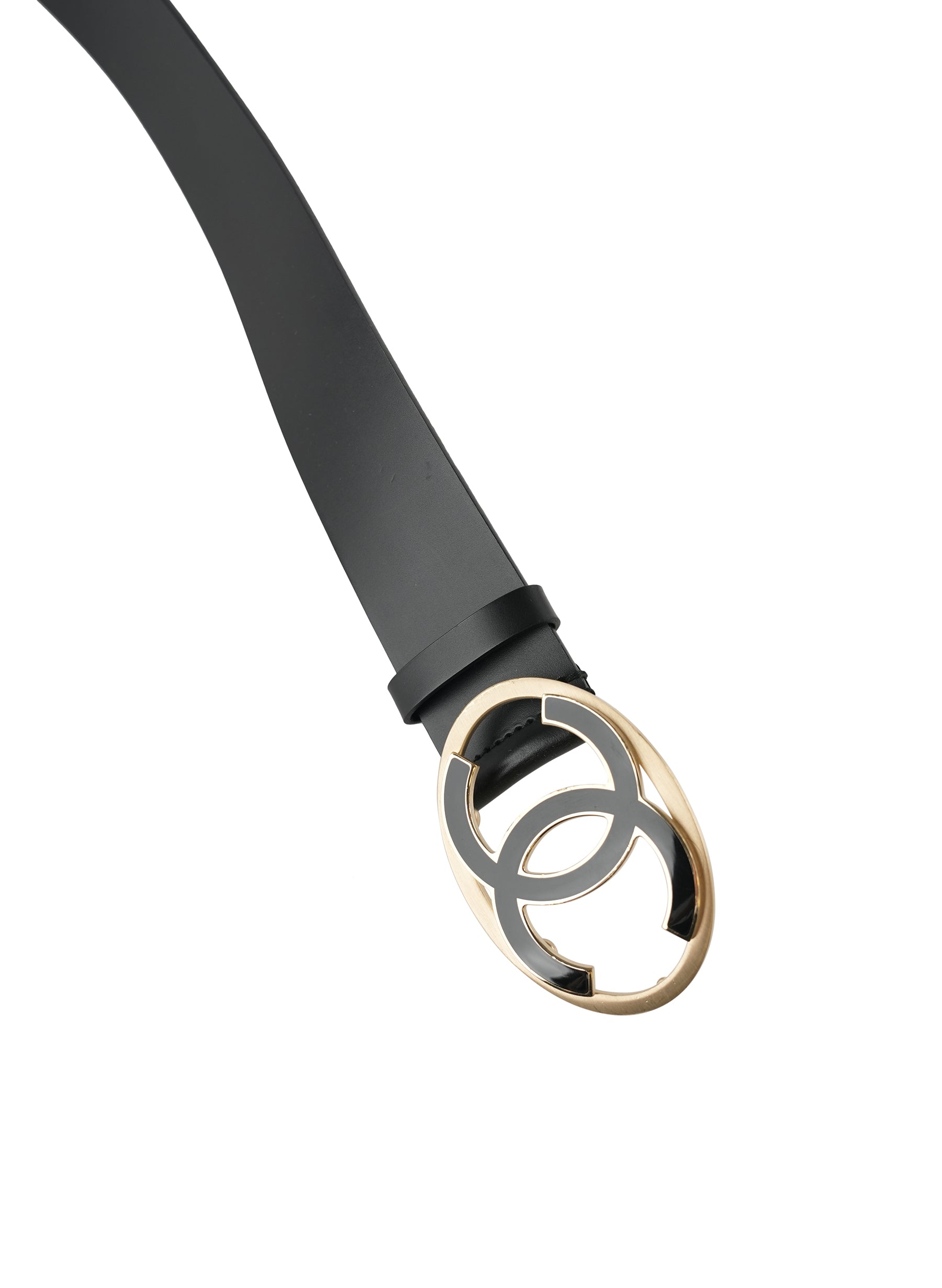 Ceinture CC en cuir de veau Chanel